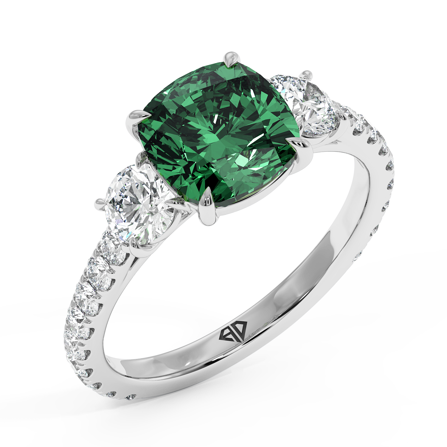 Platinum Blossom Engagement Ring