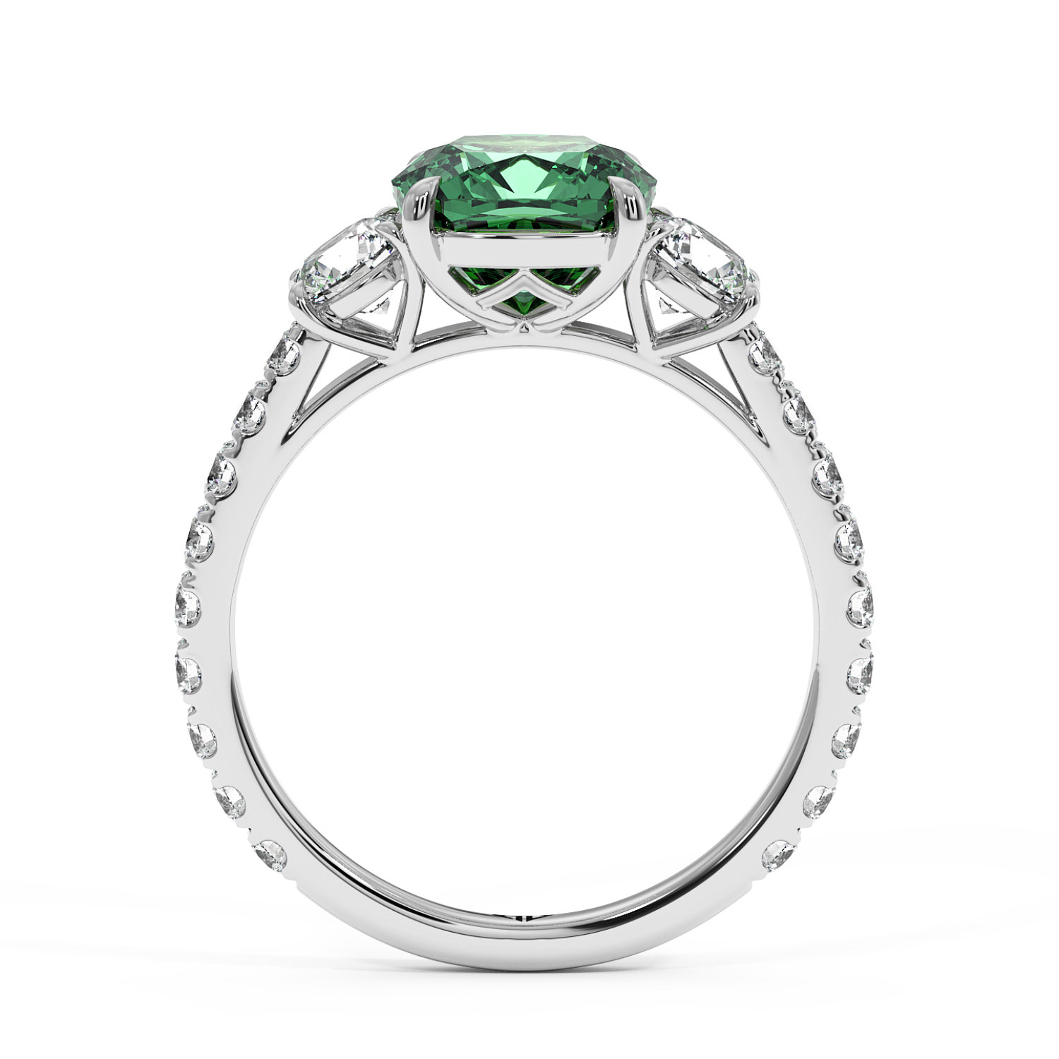 Platinum Blossom Engagement Ring