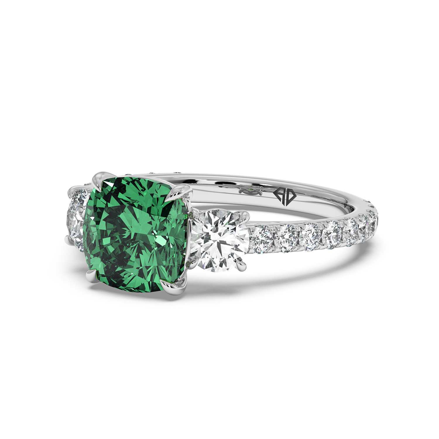 Platinum Blossom Engagement Ring
