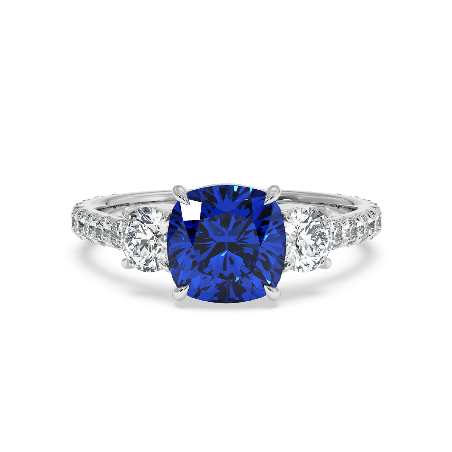 Platinum Blossom Engagement Ring
