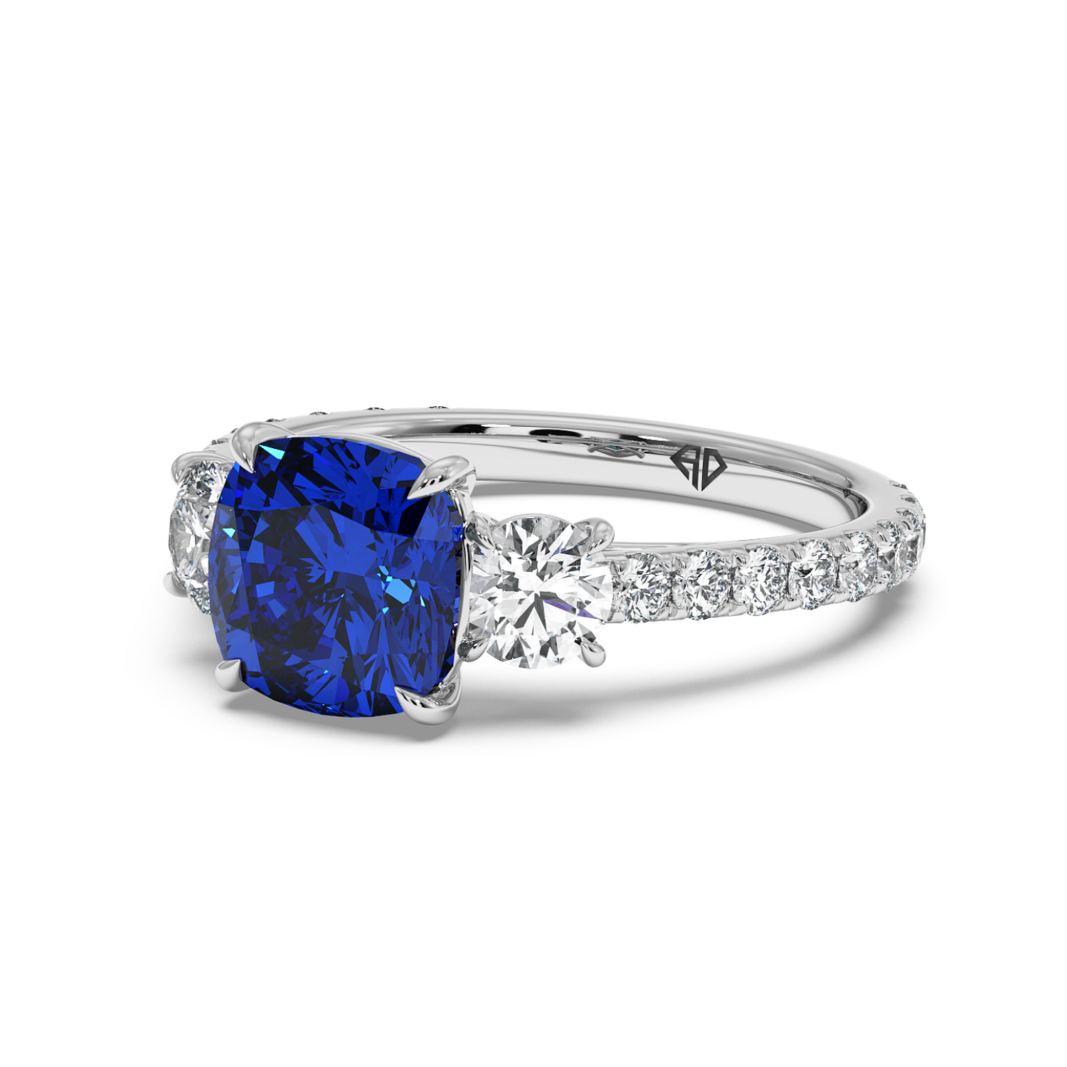 Platinum Blossom Engagement Ring