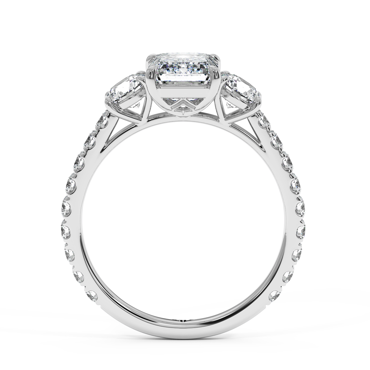 Platinum Blossom Engagement Ring