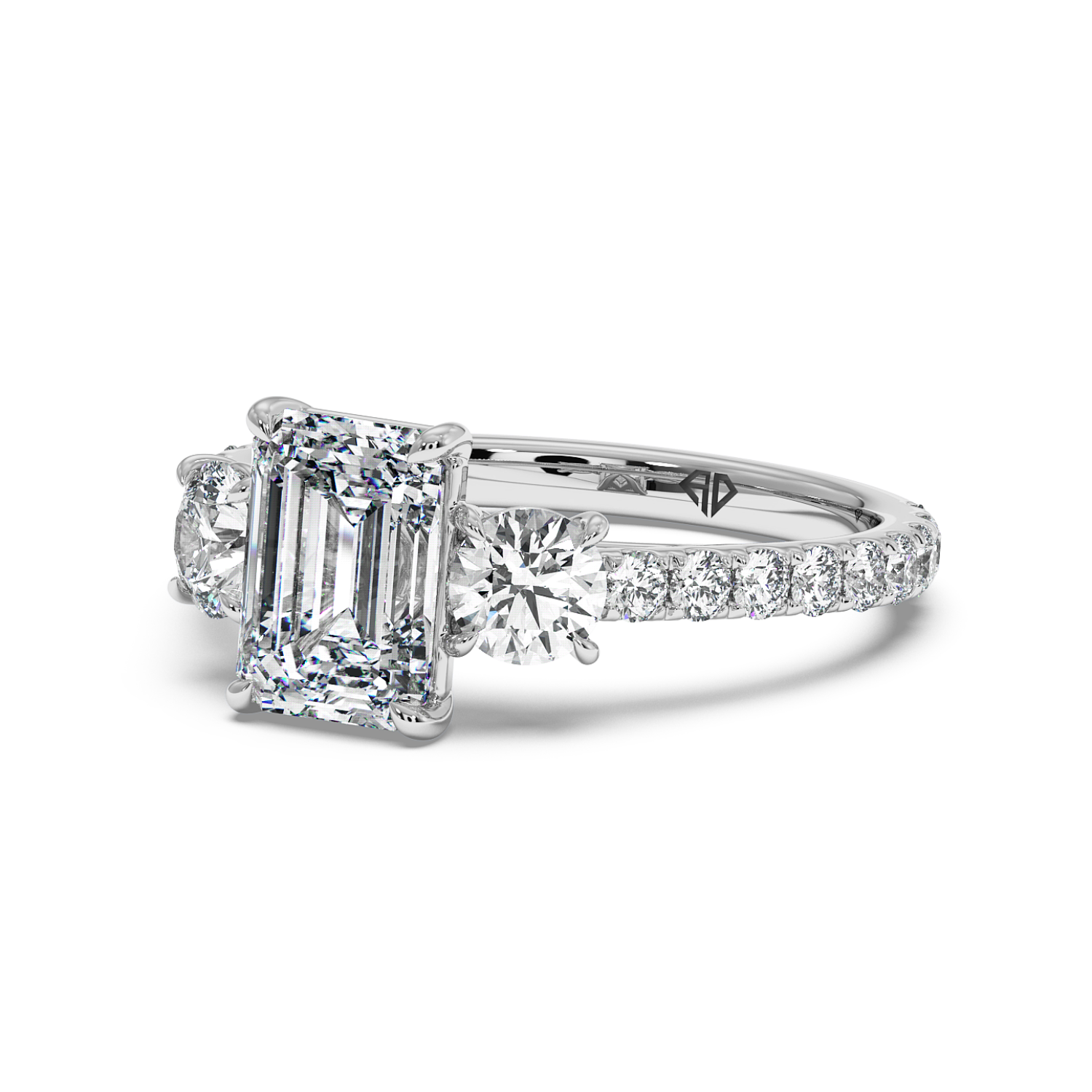 Platinum Blossom Engagement Ring