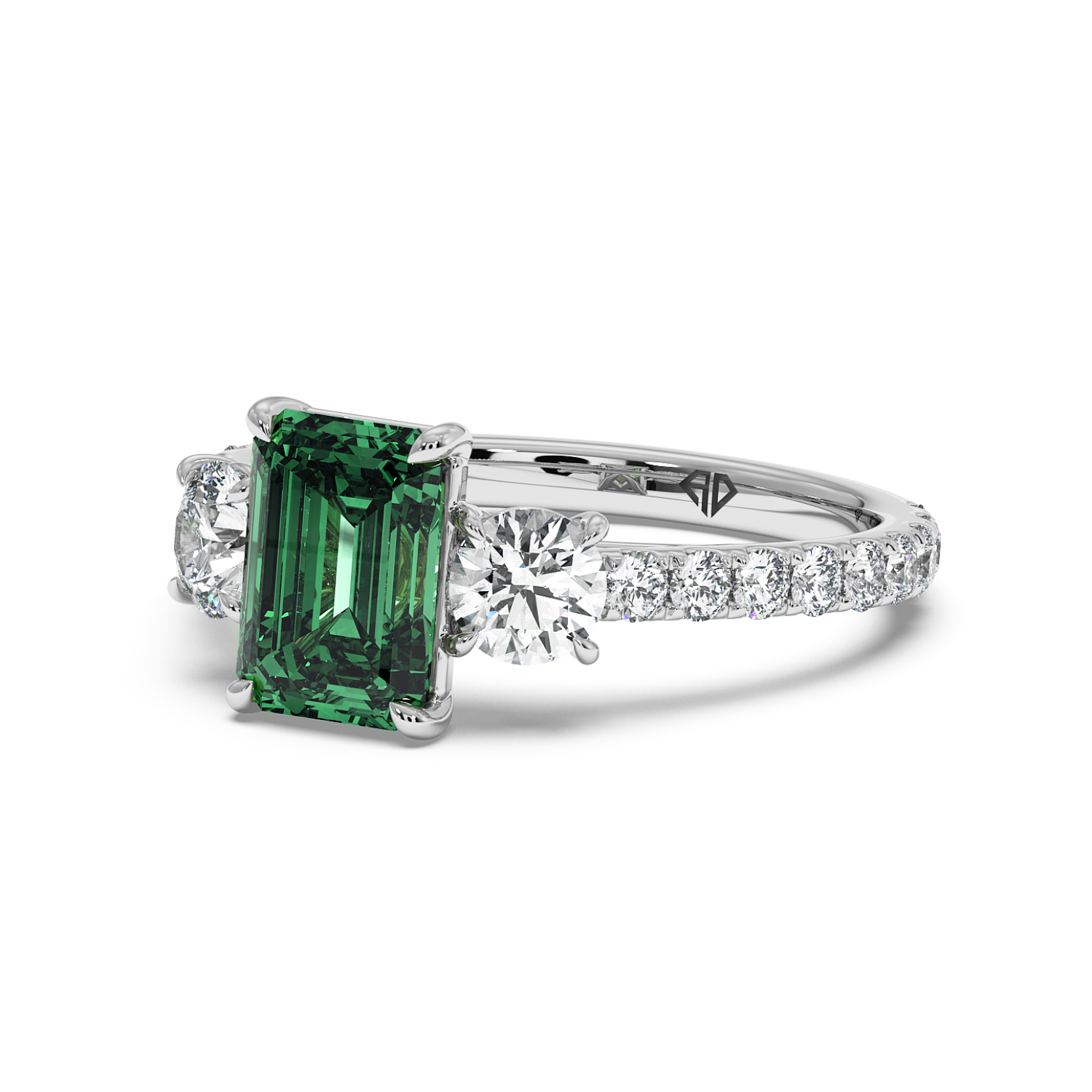 Platinum Blossom Engagement Ring