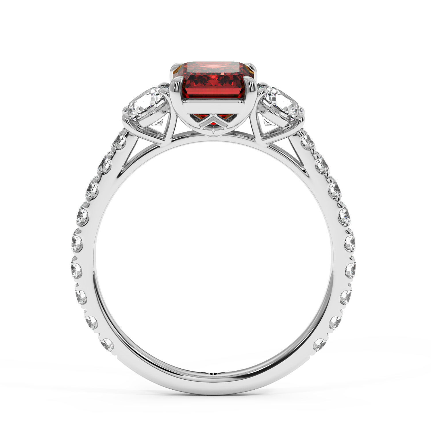 Platinum Blossom Engagement Ring