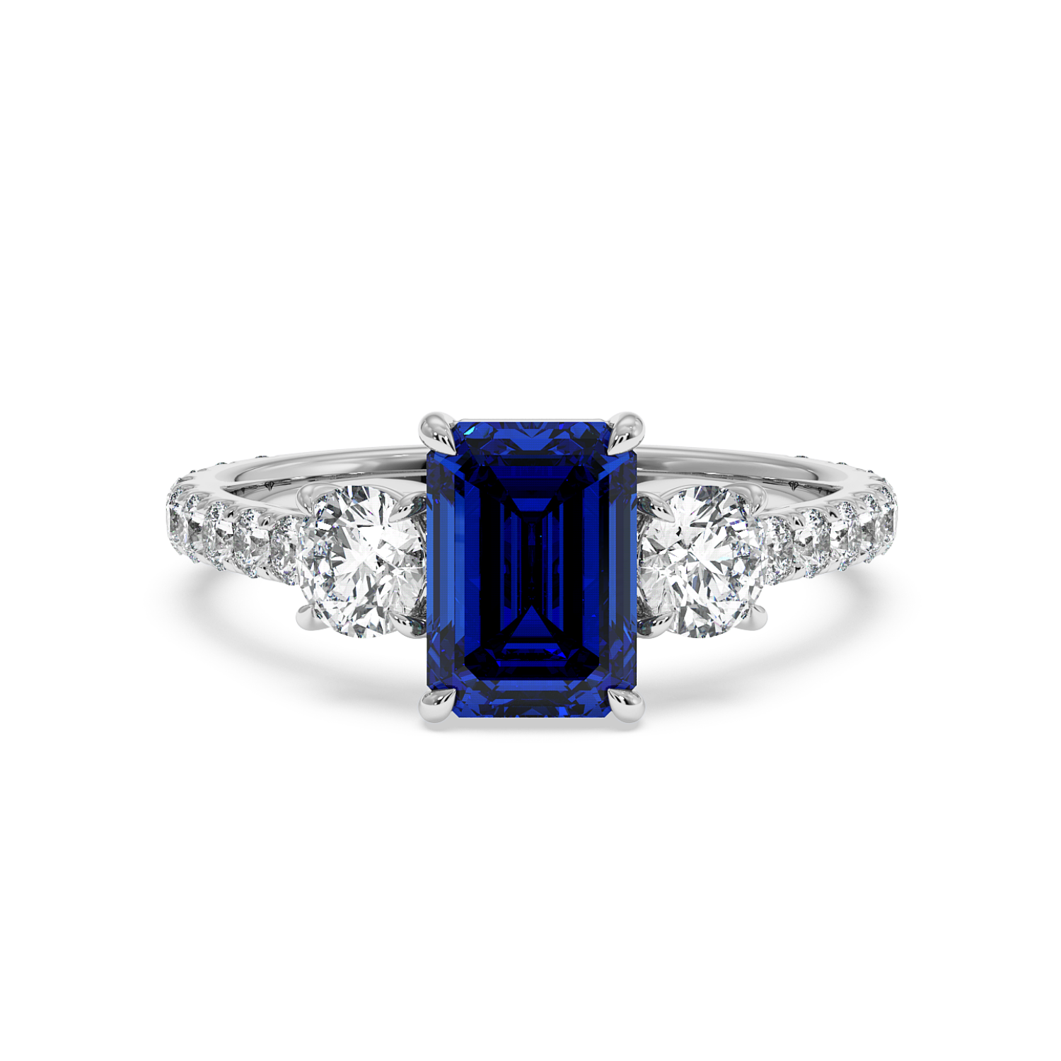 Platinum Blossom Engagement Ring