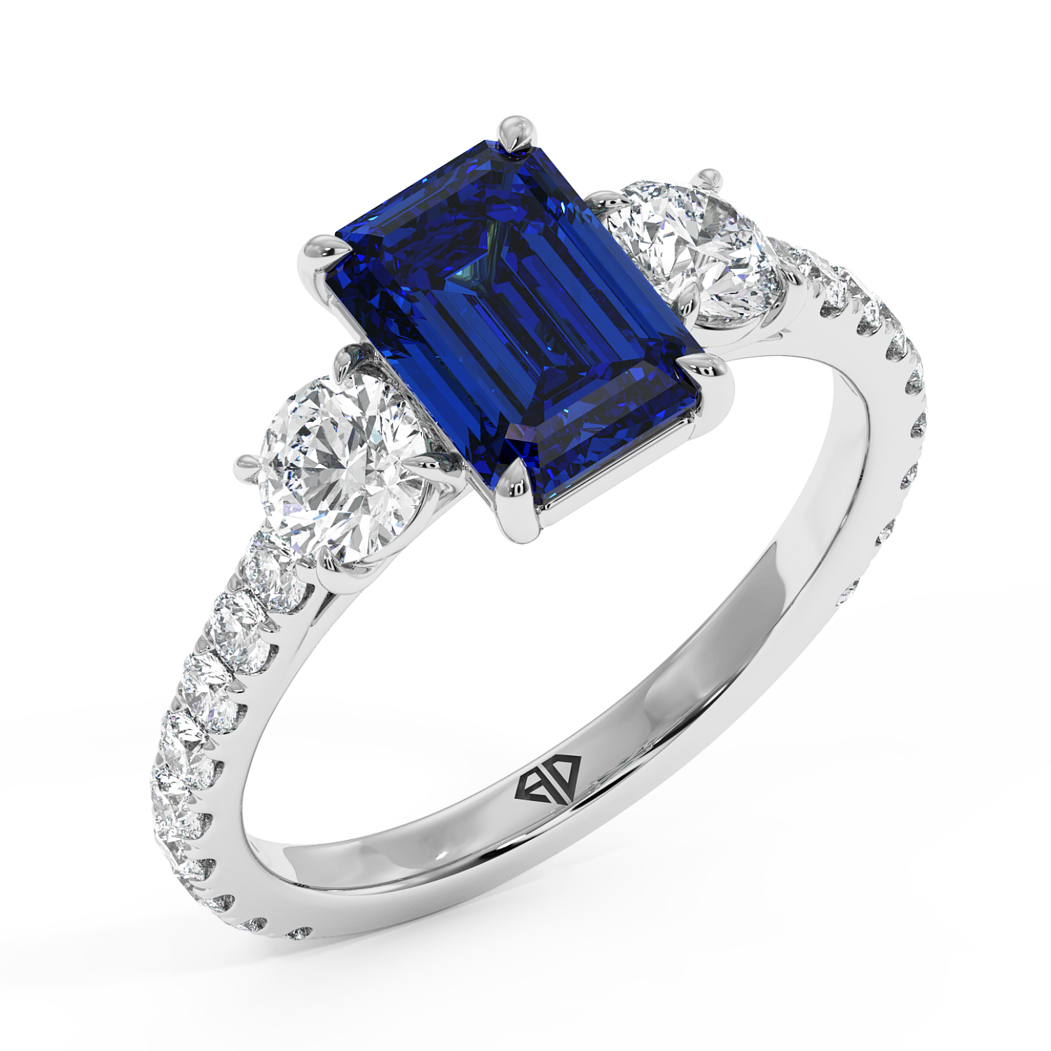 Platinum Blossom Engagement Ring