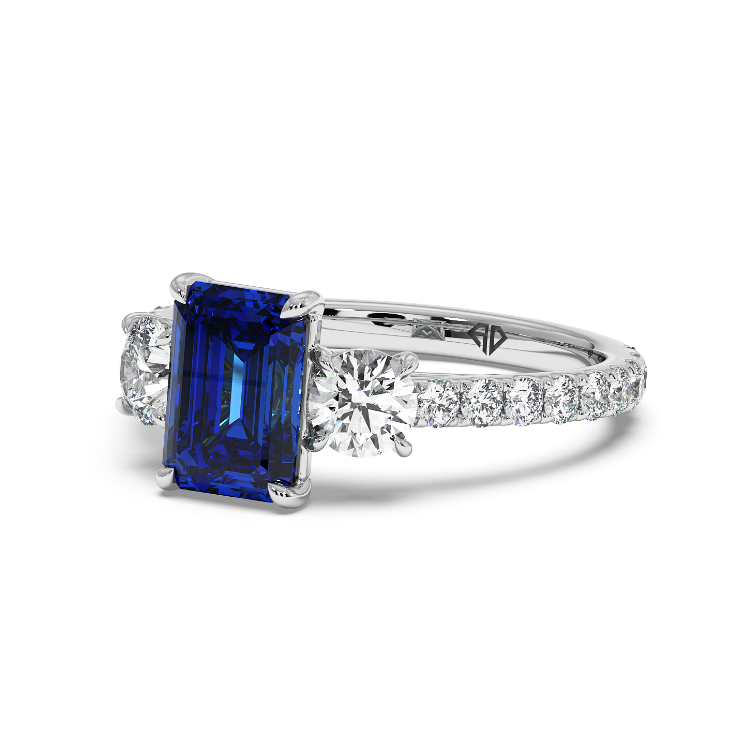 Platinum Blossom Engagement Ring