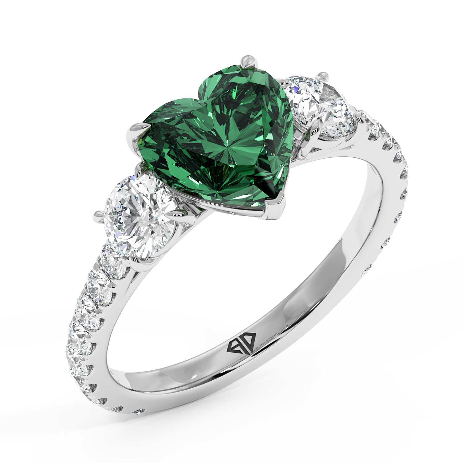 Platinum Blossom Engagement Ring