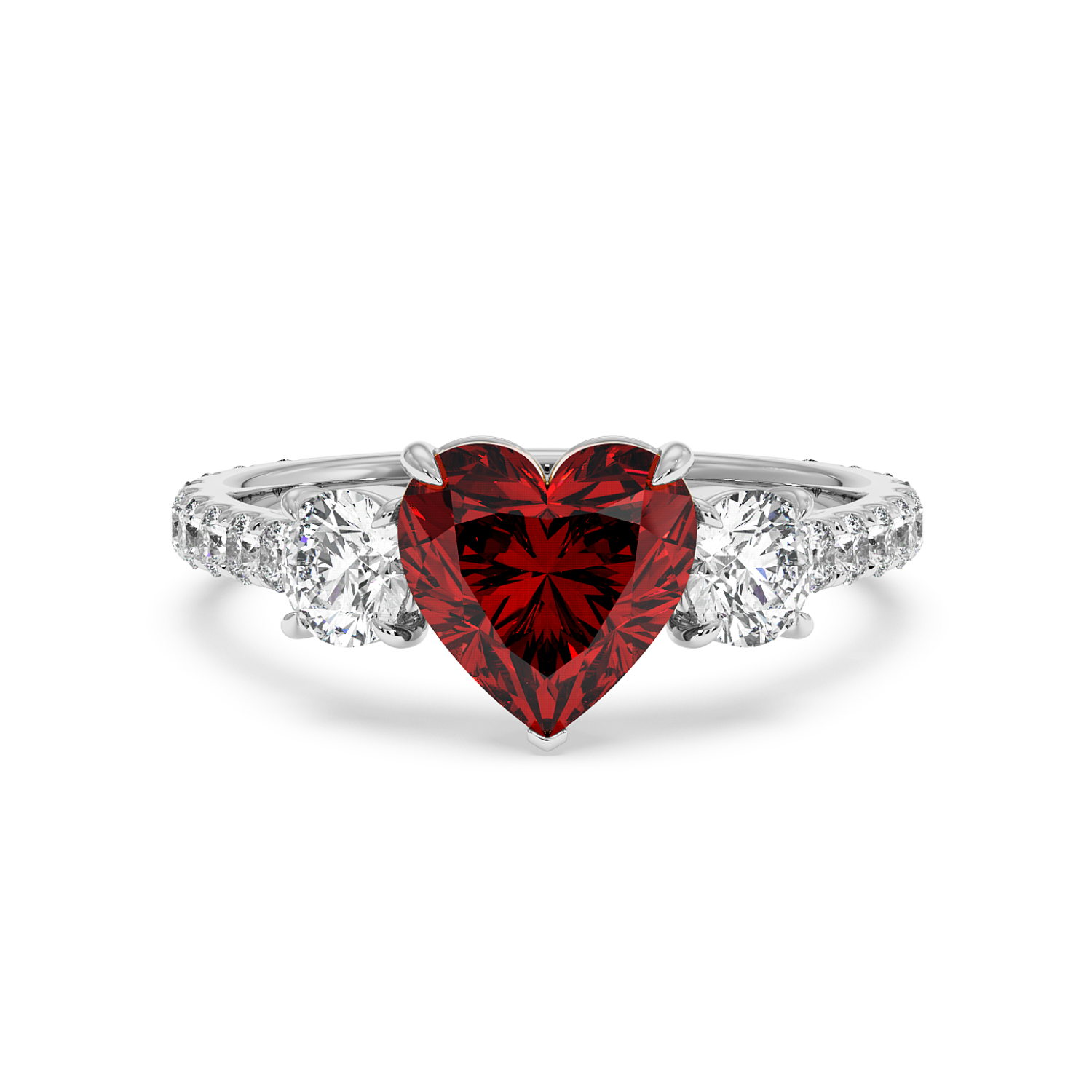 Platinum Blossom Engagement Ring