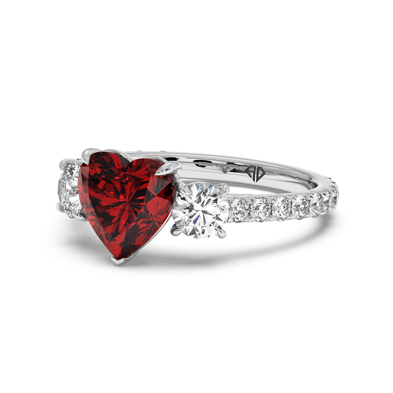 Platinum Blossom Engagement Ring