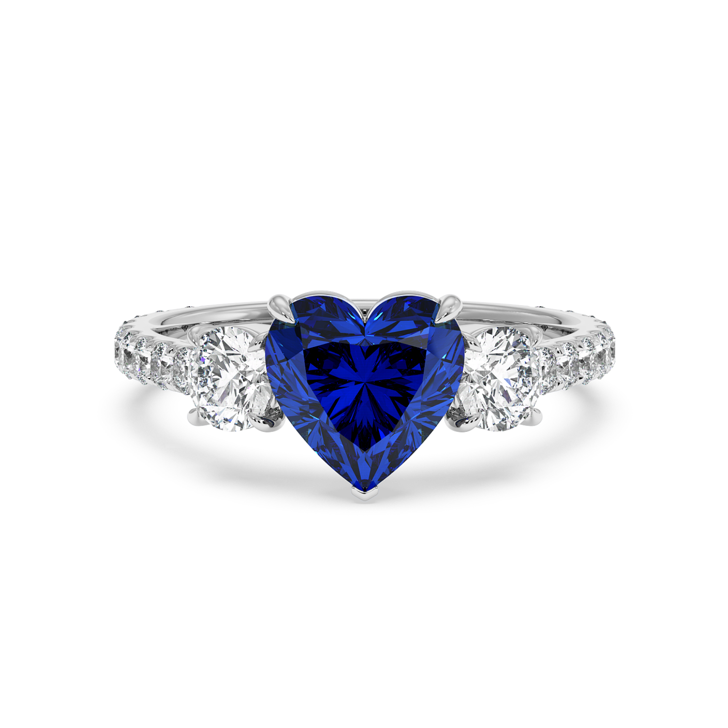 Platinum Blossom Engagement Ring