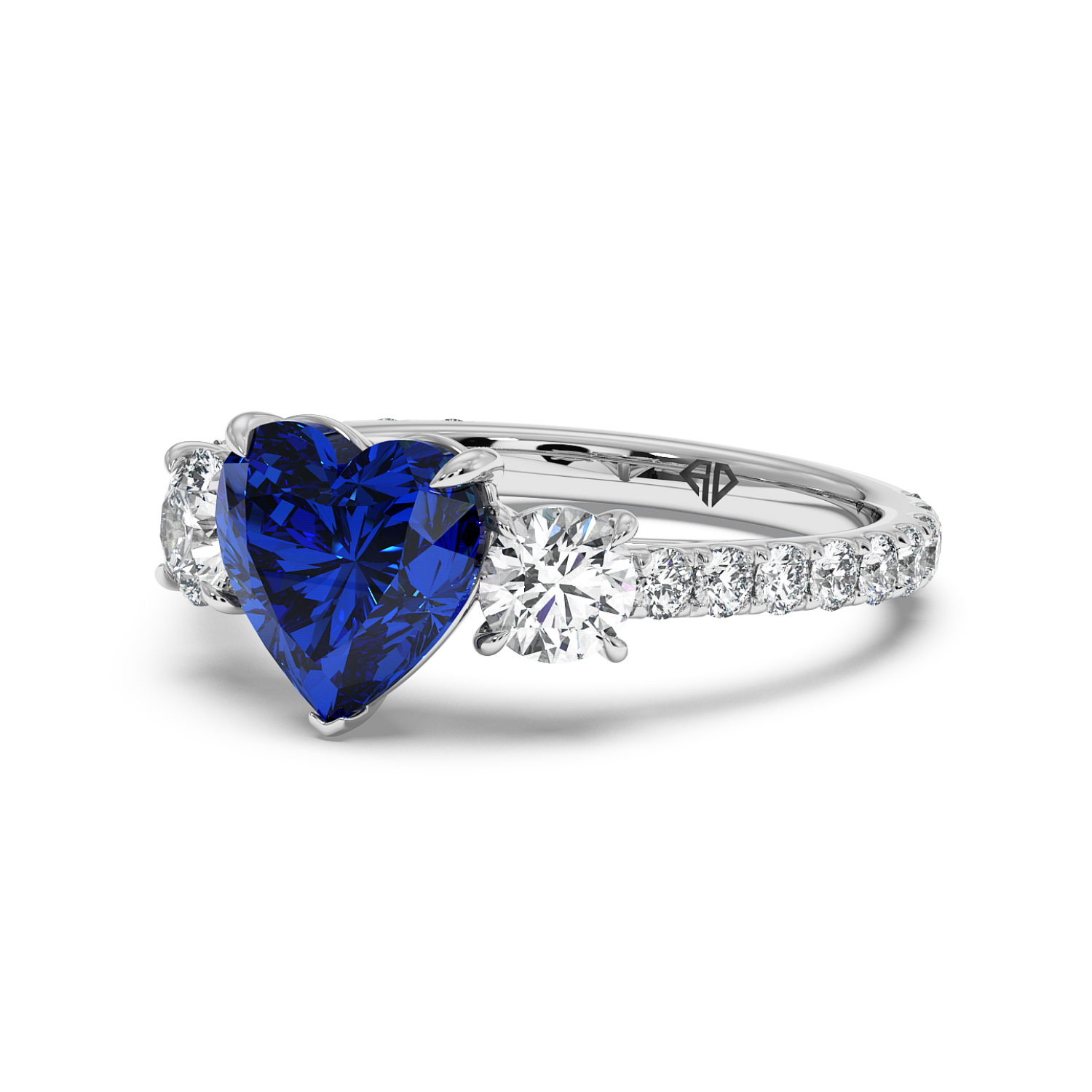 Platinum Blossom Engagement Ring