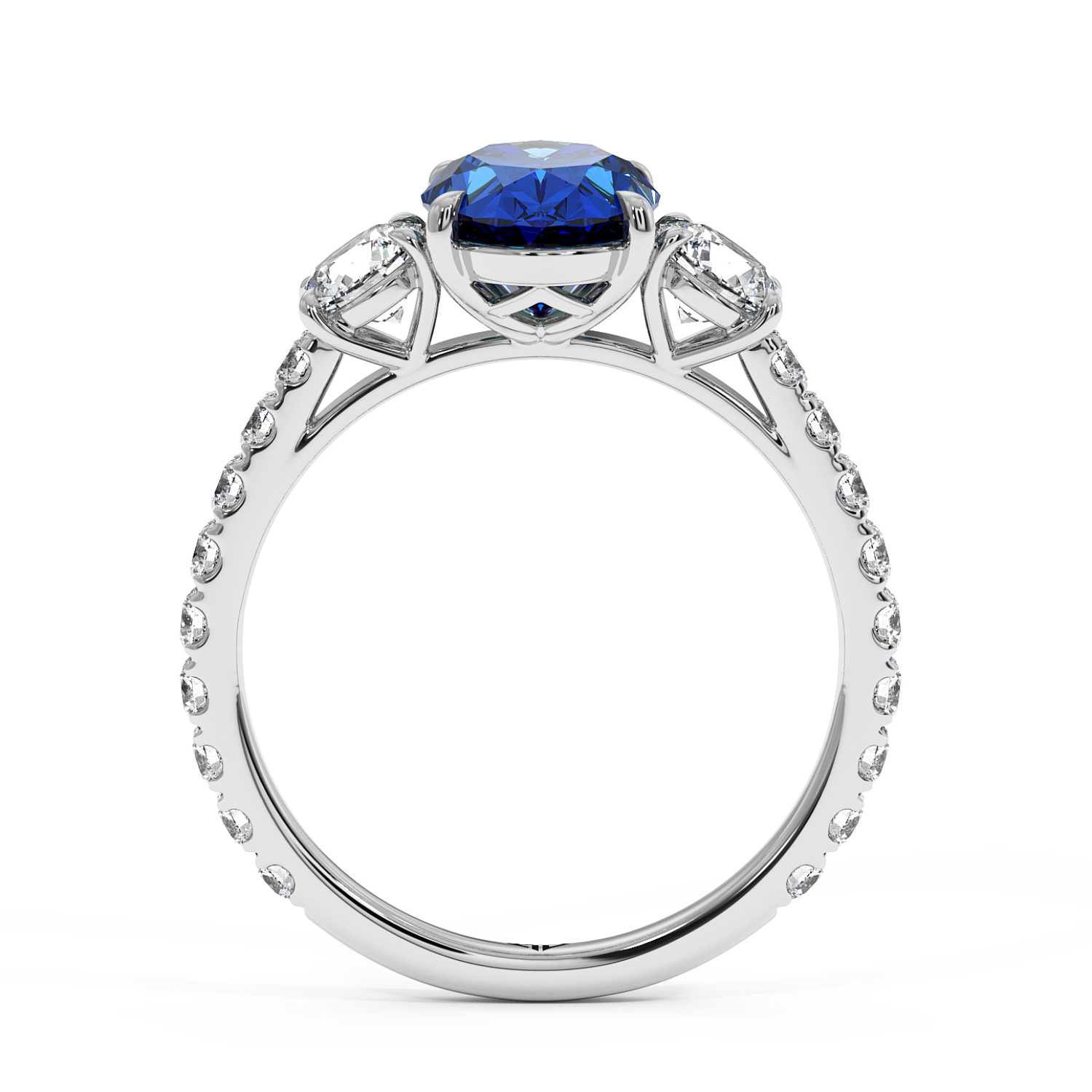Platinum Blossom Engagement Ring