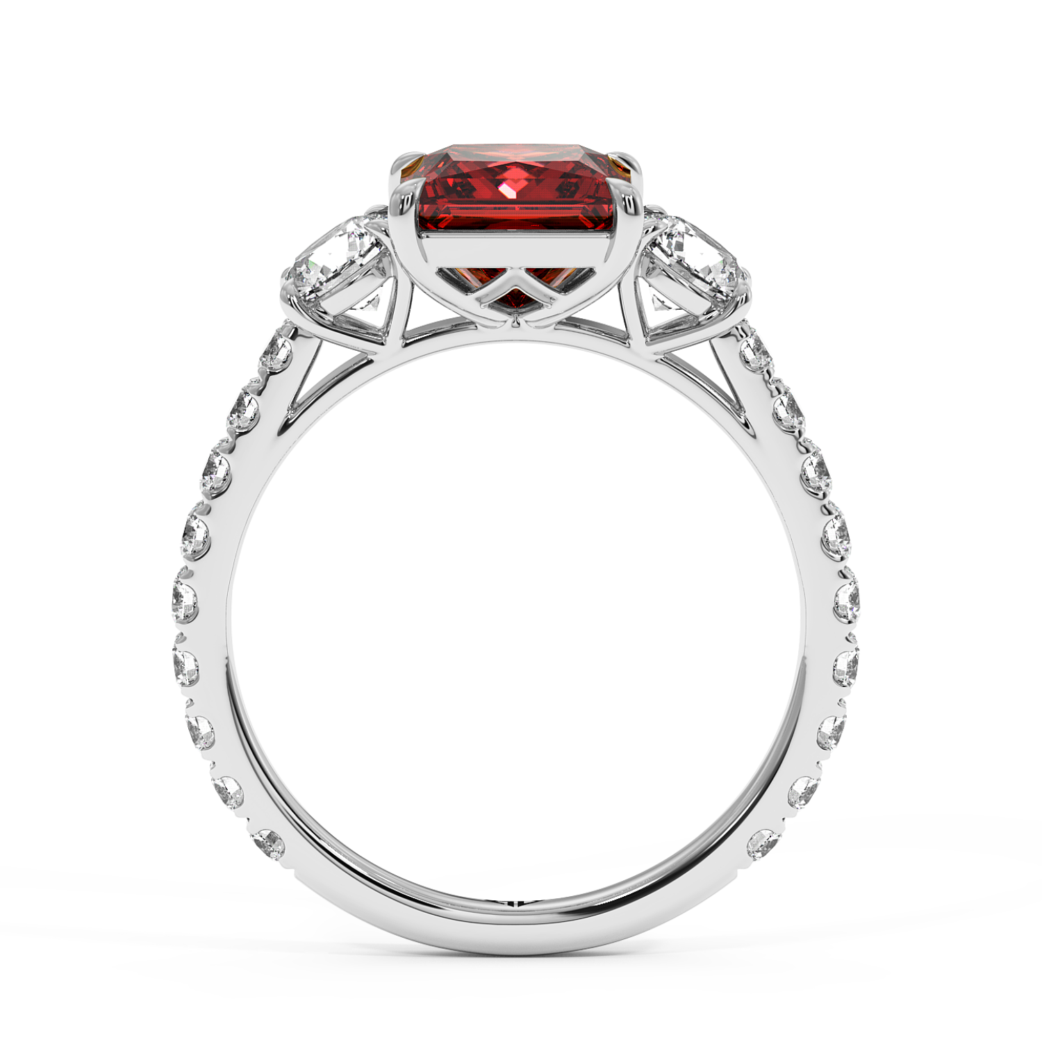 Platinum Blossom Engagement Ring