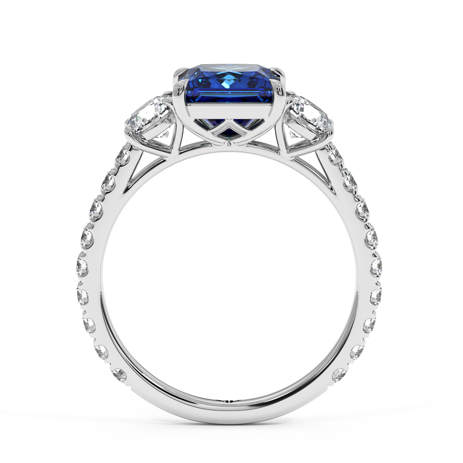 Platinum Blossom Engagement Ring