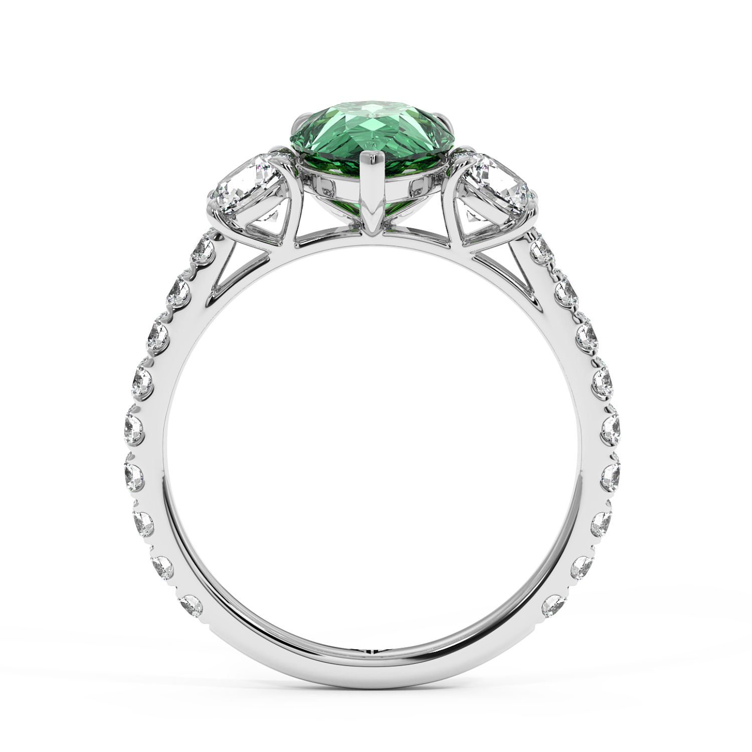 Platinum Blossom Engagement Ring