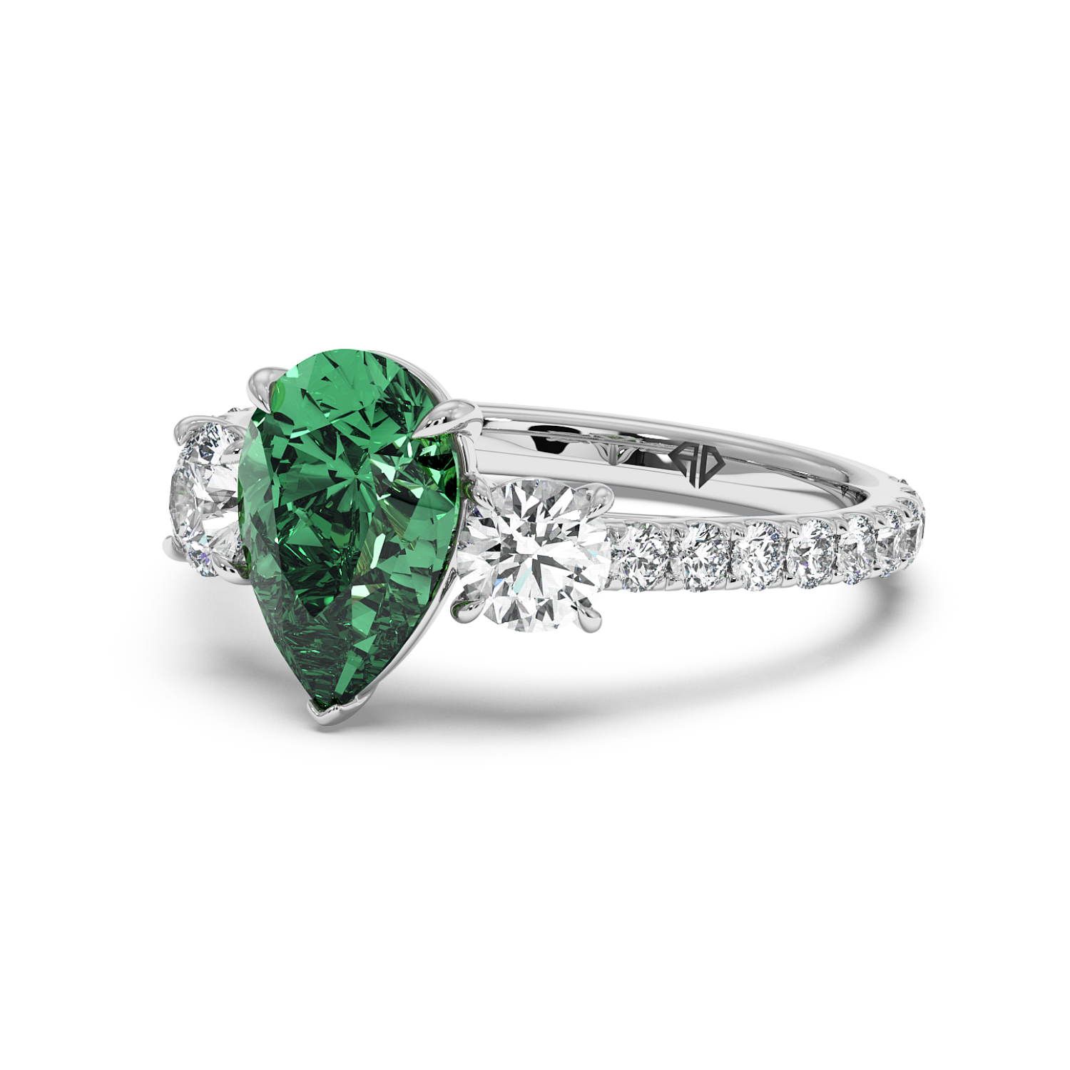 Platinum Blossom Engagement Ring