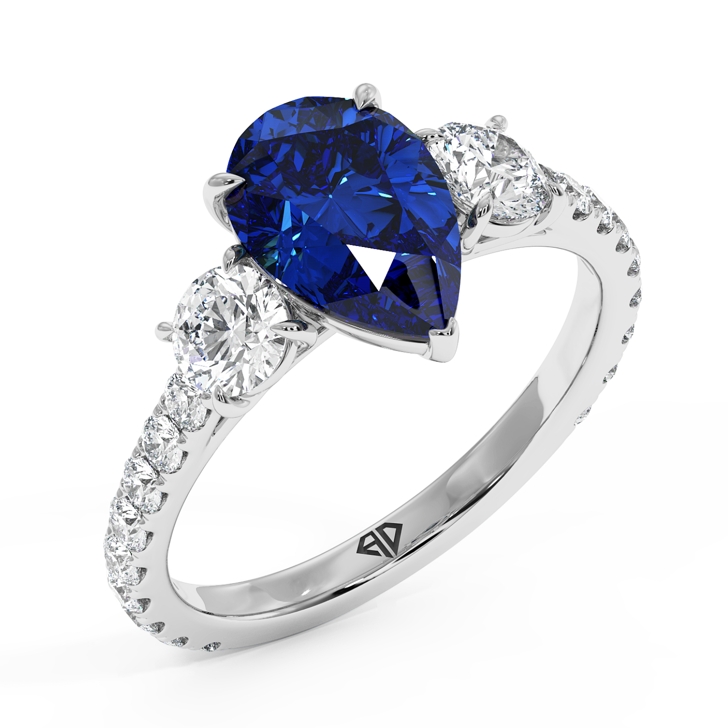Platinum Blossom Engagement Ring