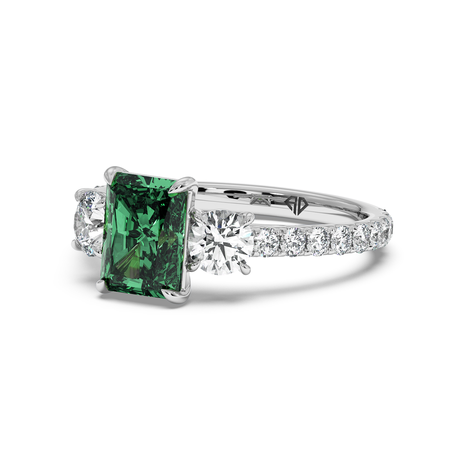 Platinum Blossom Engagement Ring