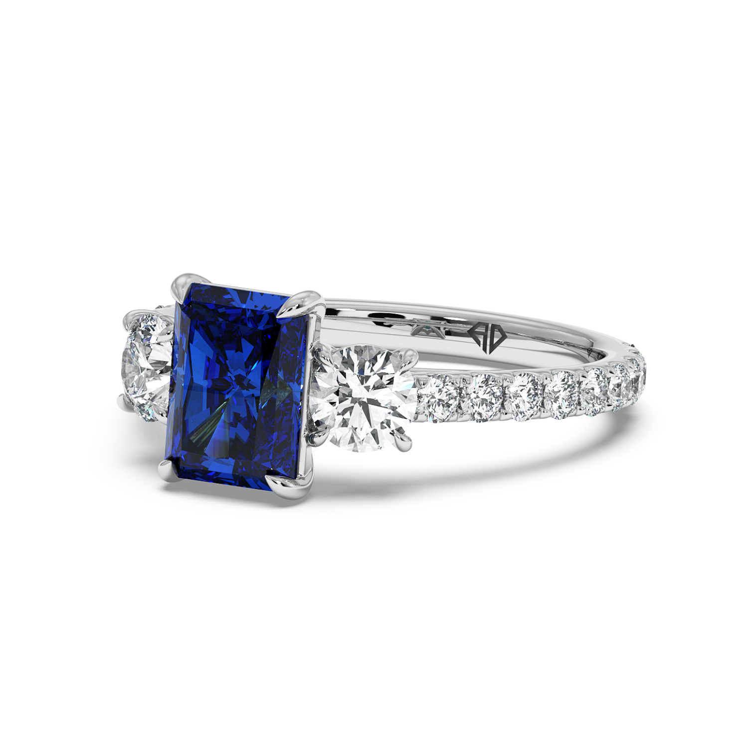 Platinum Blossom Engagement Ring
