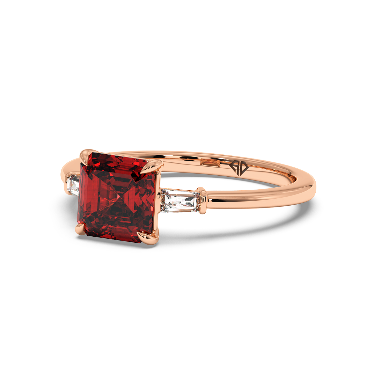 18K Rose Gold Quinn Engagement Ring