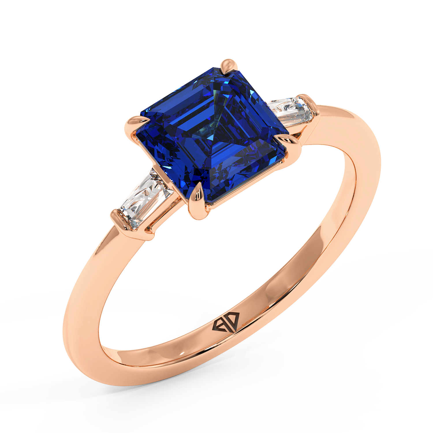 18K Rose Gold Quinn Engagement Ring