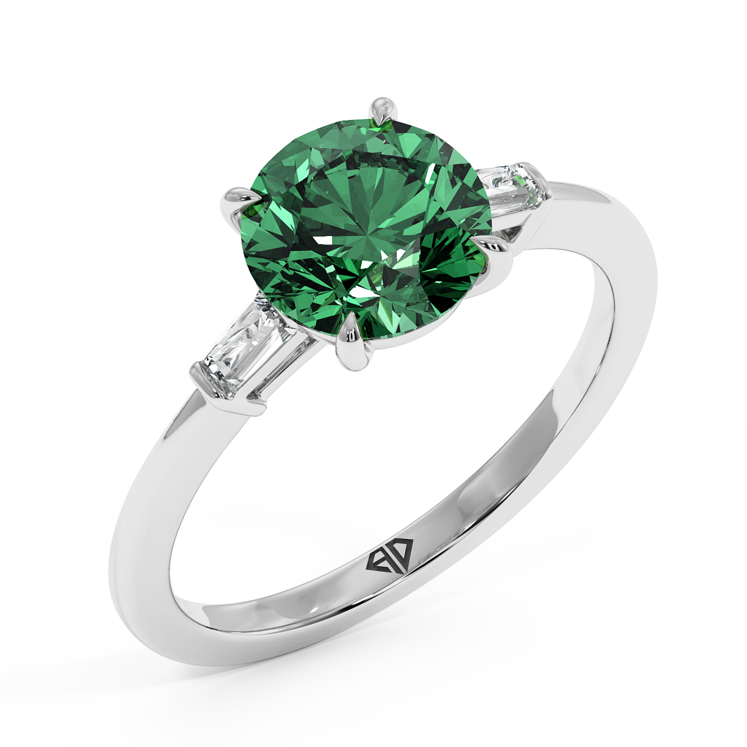 18K White Gold Quinn Engagement Ring