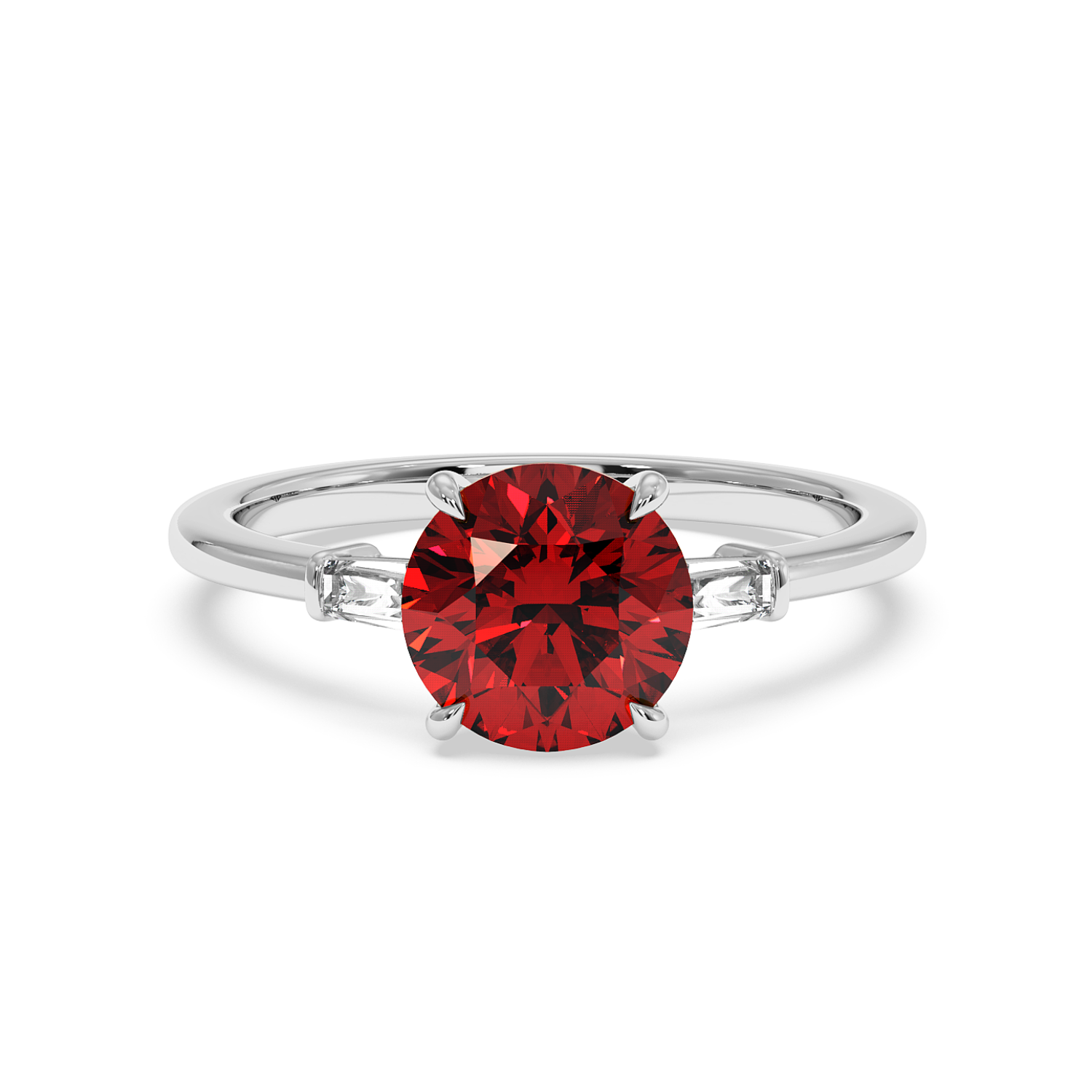 18K White Gold Quinn Engagement Ring