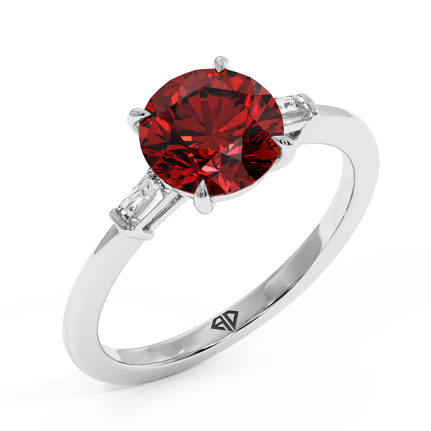 18K White Gold Quinn Engagement Ring