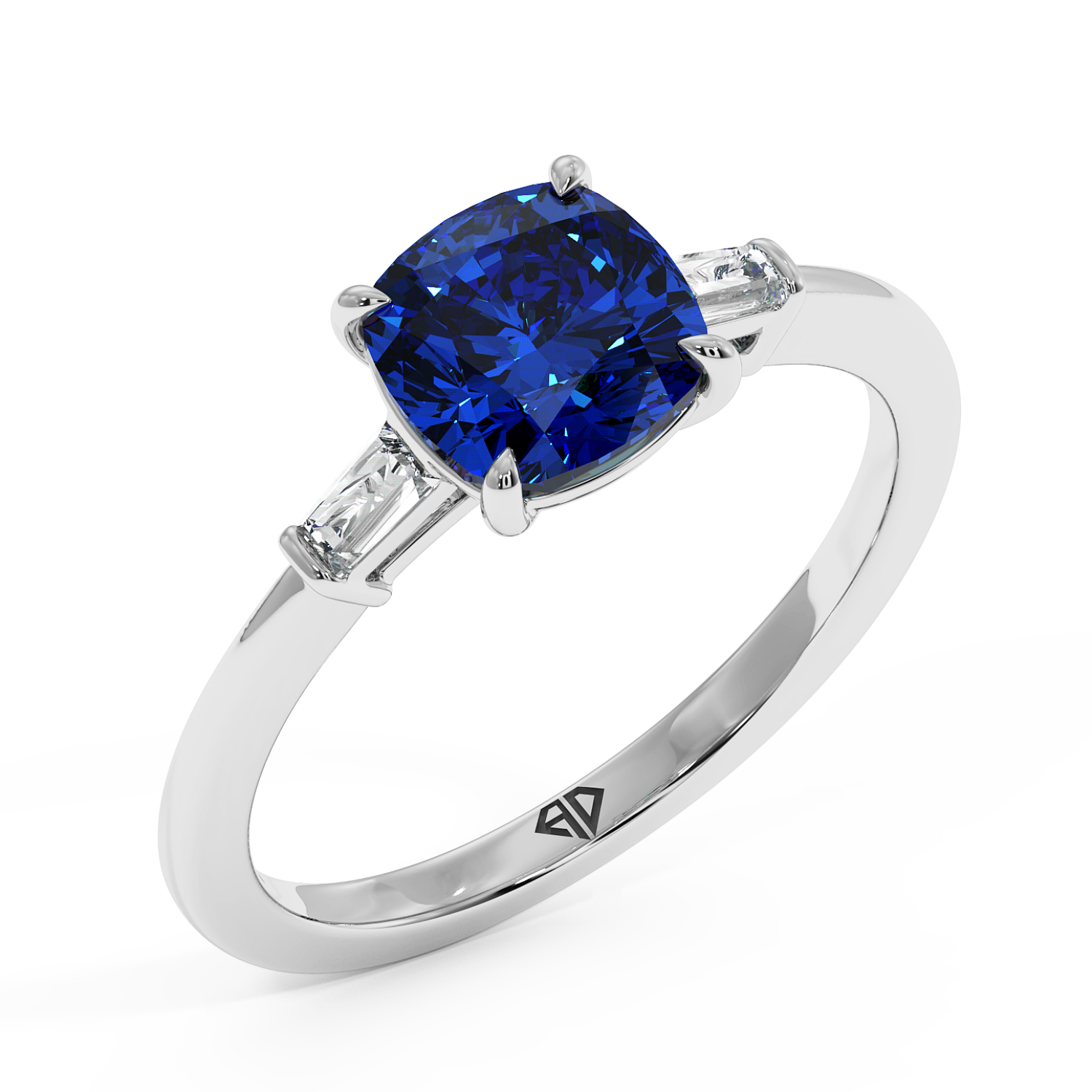 18K White Gold Quinn Engagement Ring