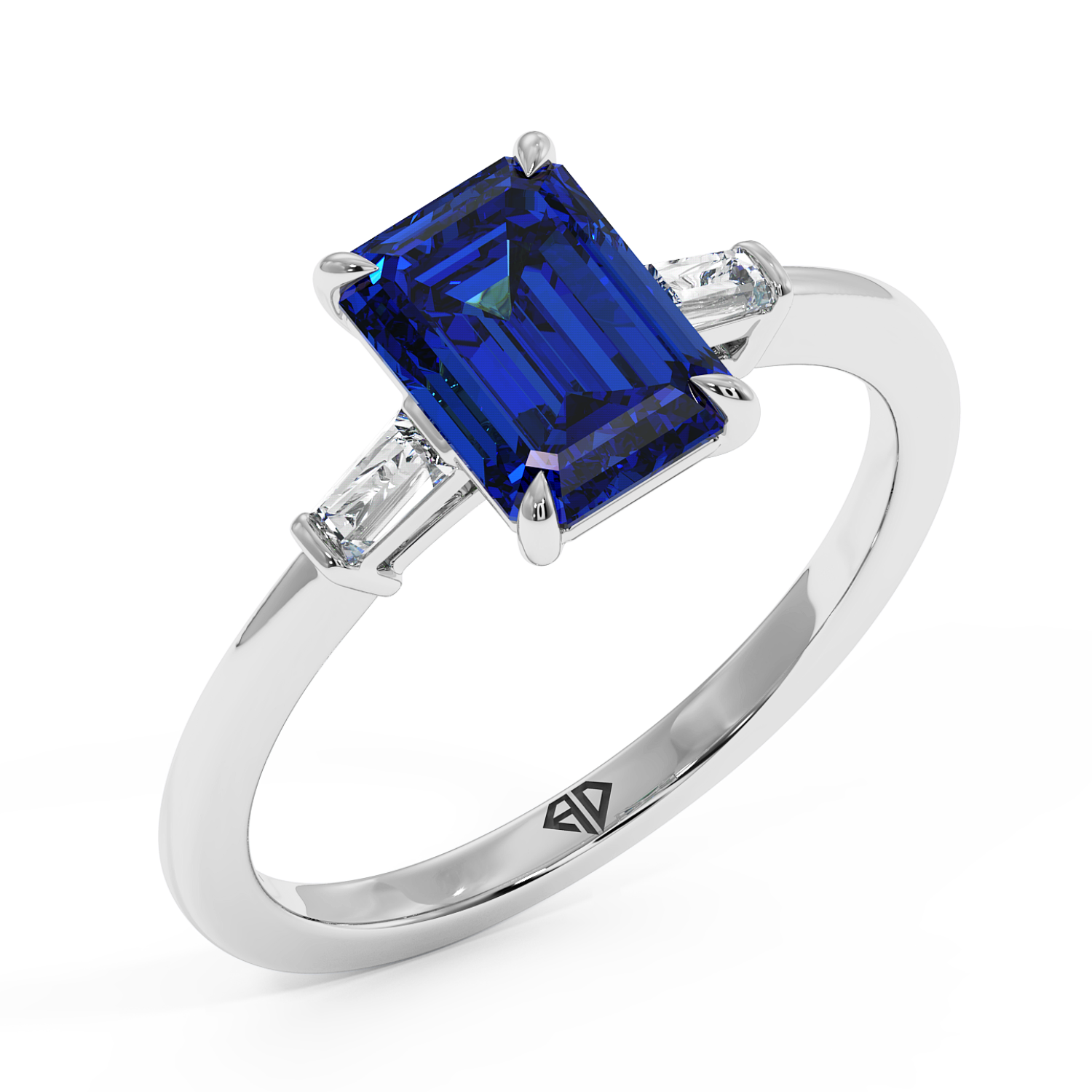 18K White Gold Quinn Engagement Ring