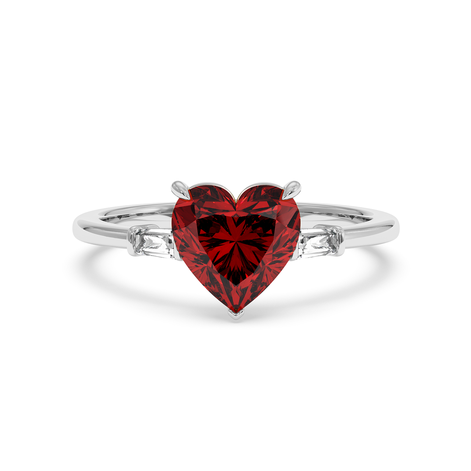 18K White Gold Quinn Engagement Ring