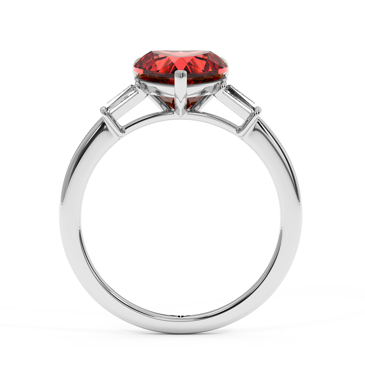 18K White Gold Quinn Engagement Ring