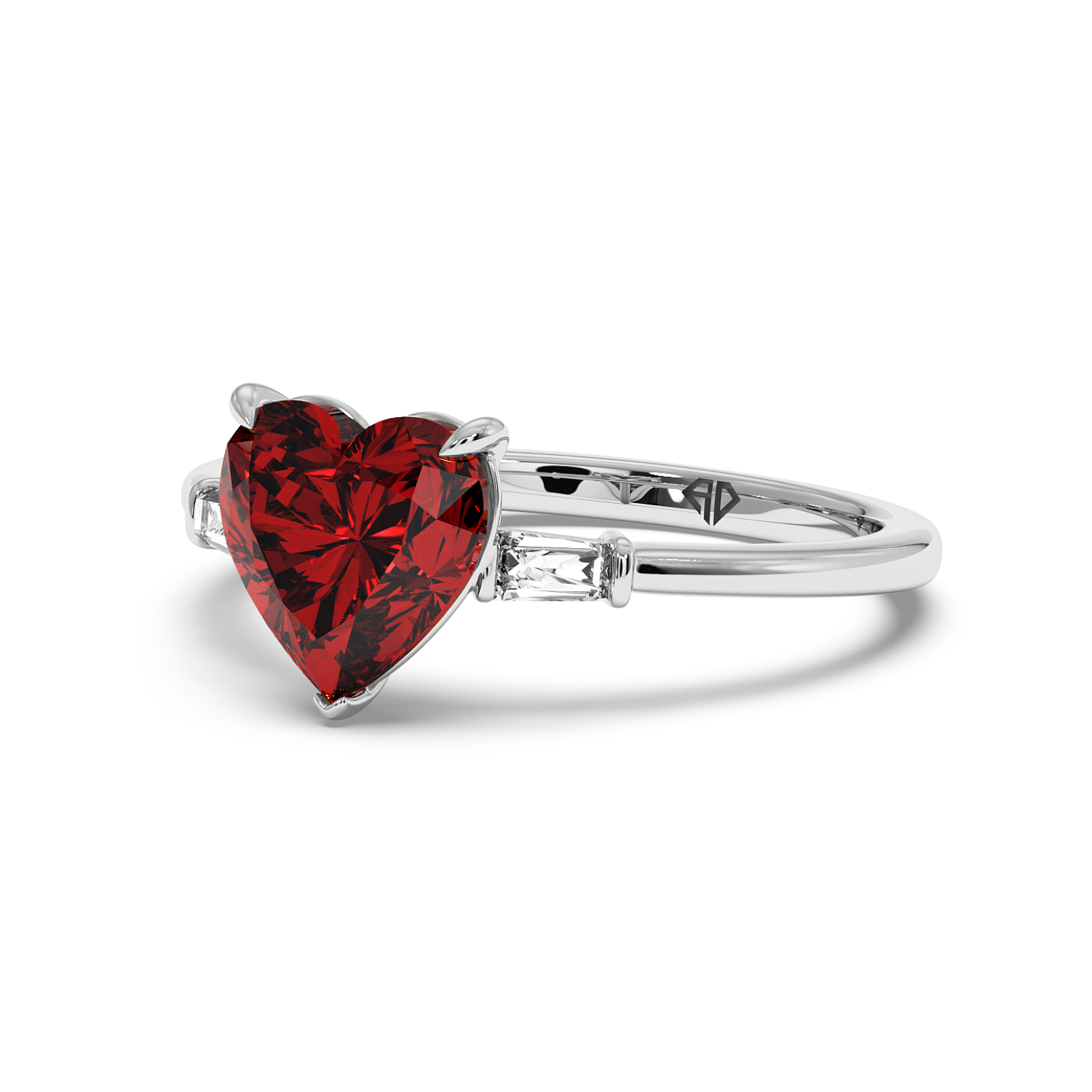 18K White Gold Quinn Engagement Ring