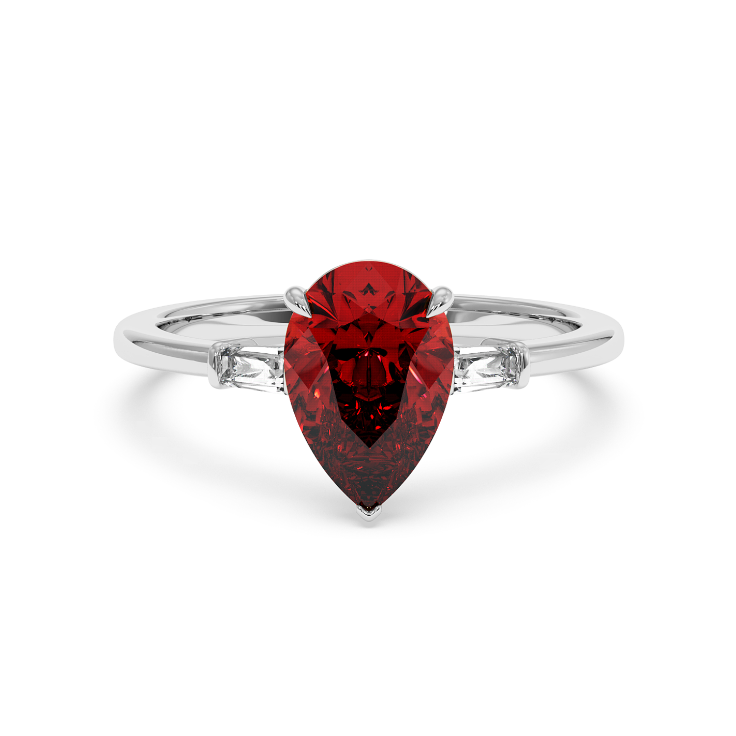 18K White Gold Quinn Engagement Ring