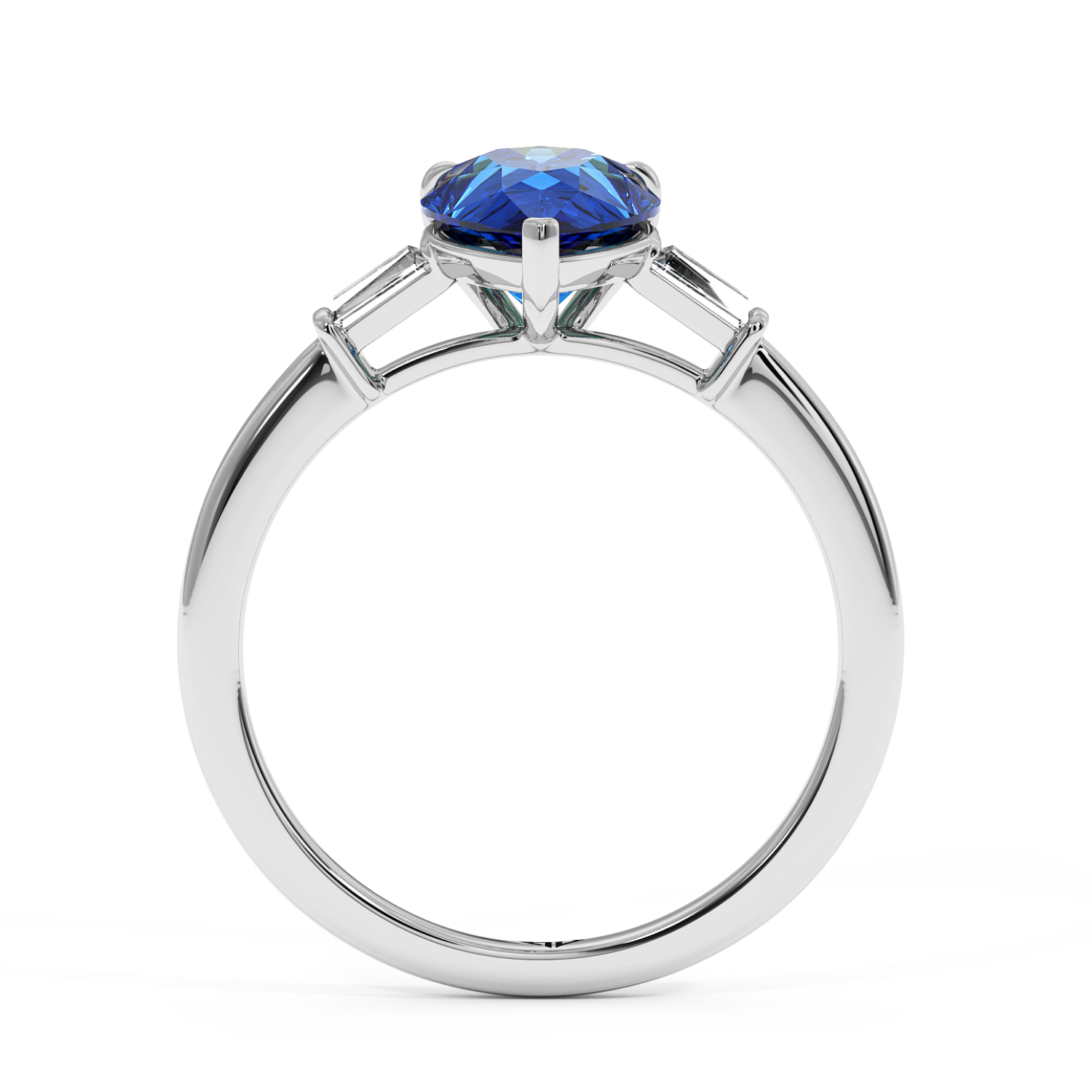 18K White Gold Quinn Engagement Ring