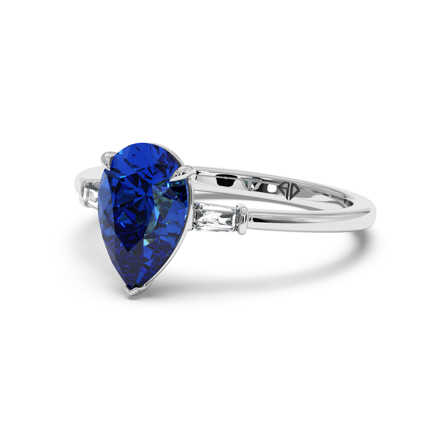 18K White Gold Quinn Engagement Ring