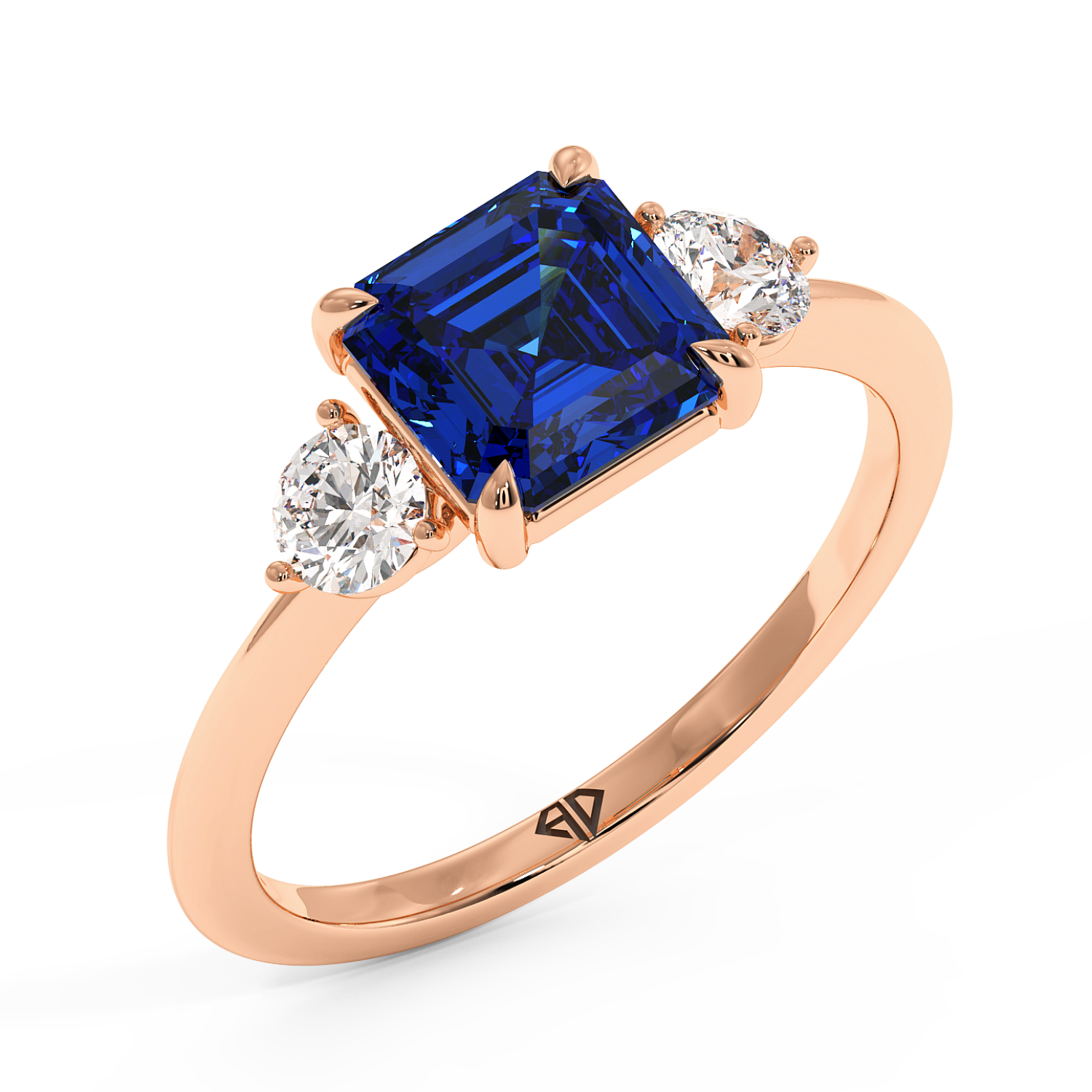 18K Rose Gold Aida Engagement Ring