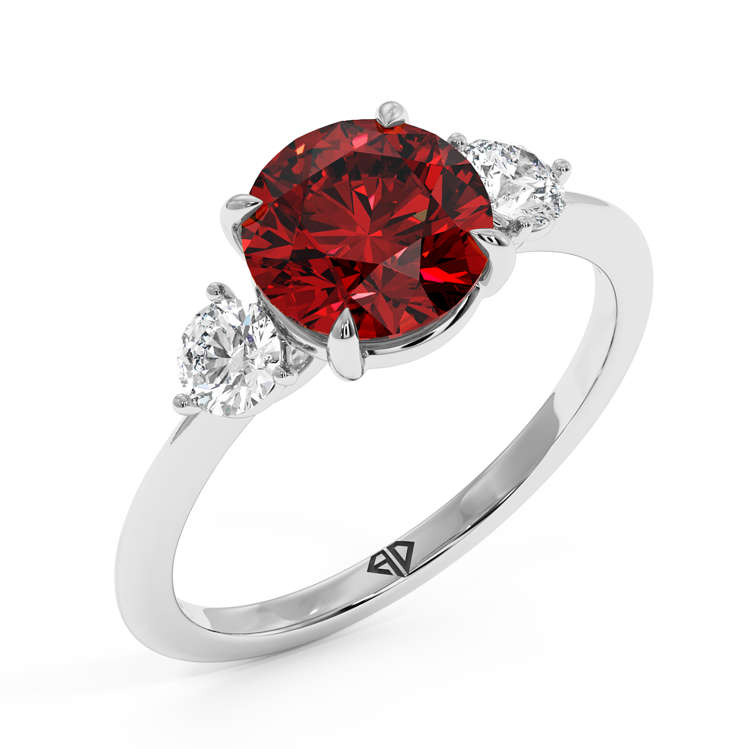 18K White Gold Aida Engagement Ring