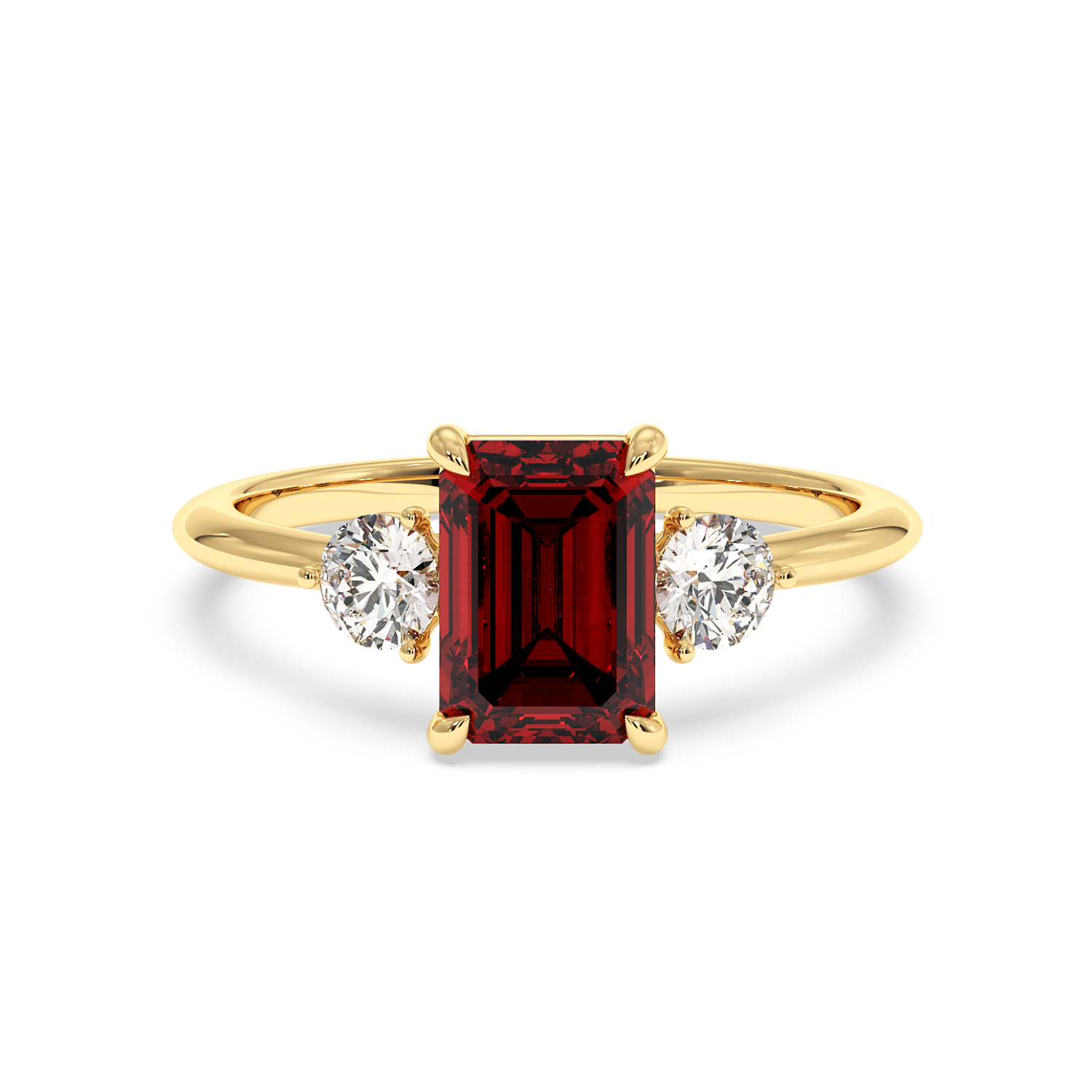 18K Yellow Gold Aida Engagement Ring