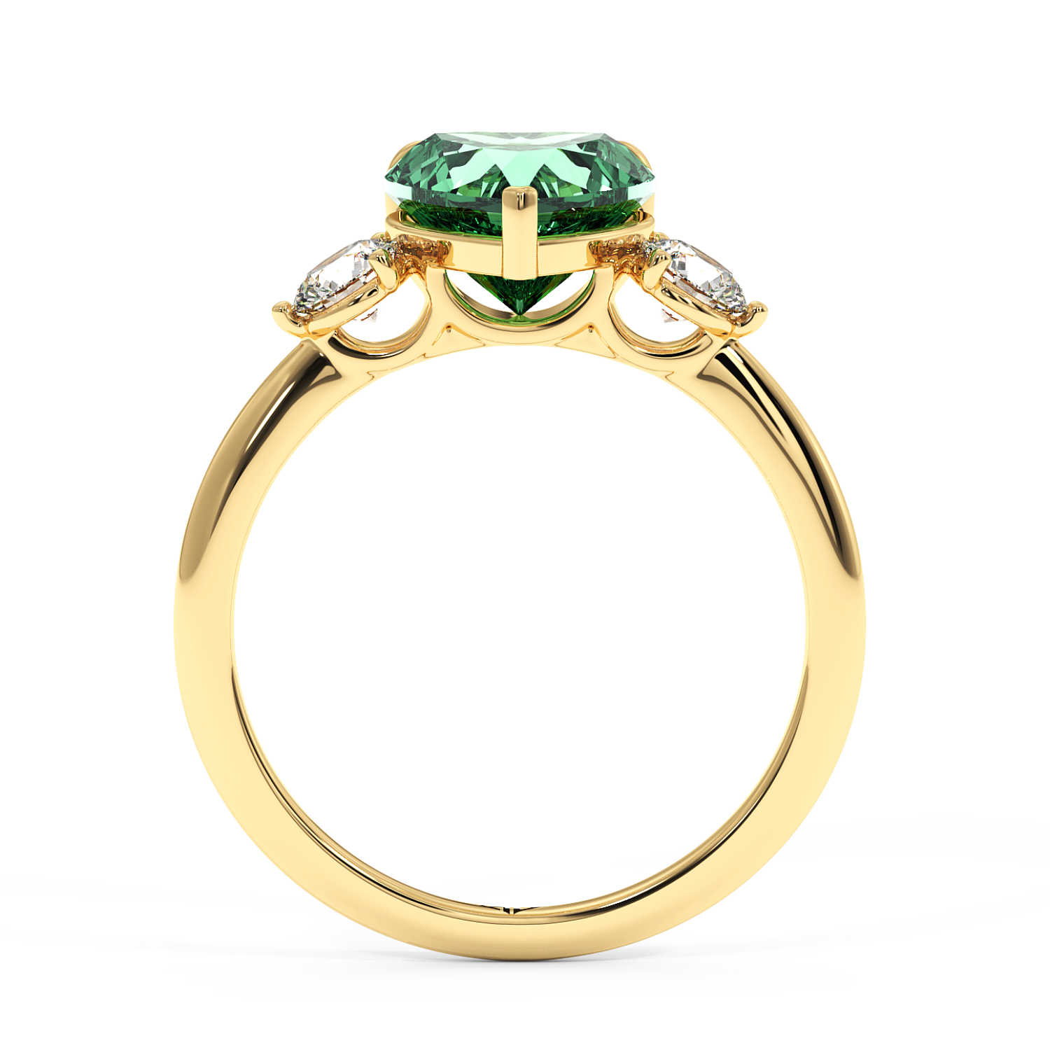 18K Yellow Gold Aida Engagement Ring