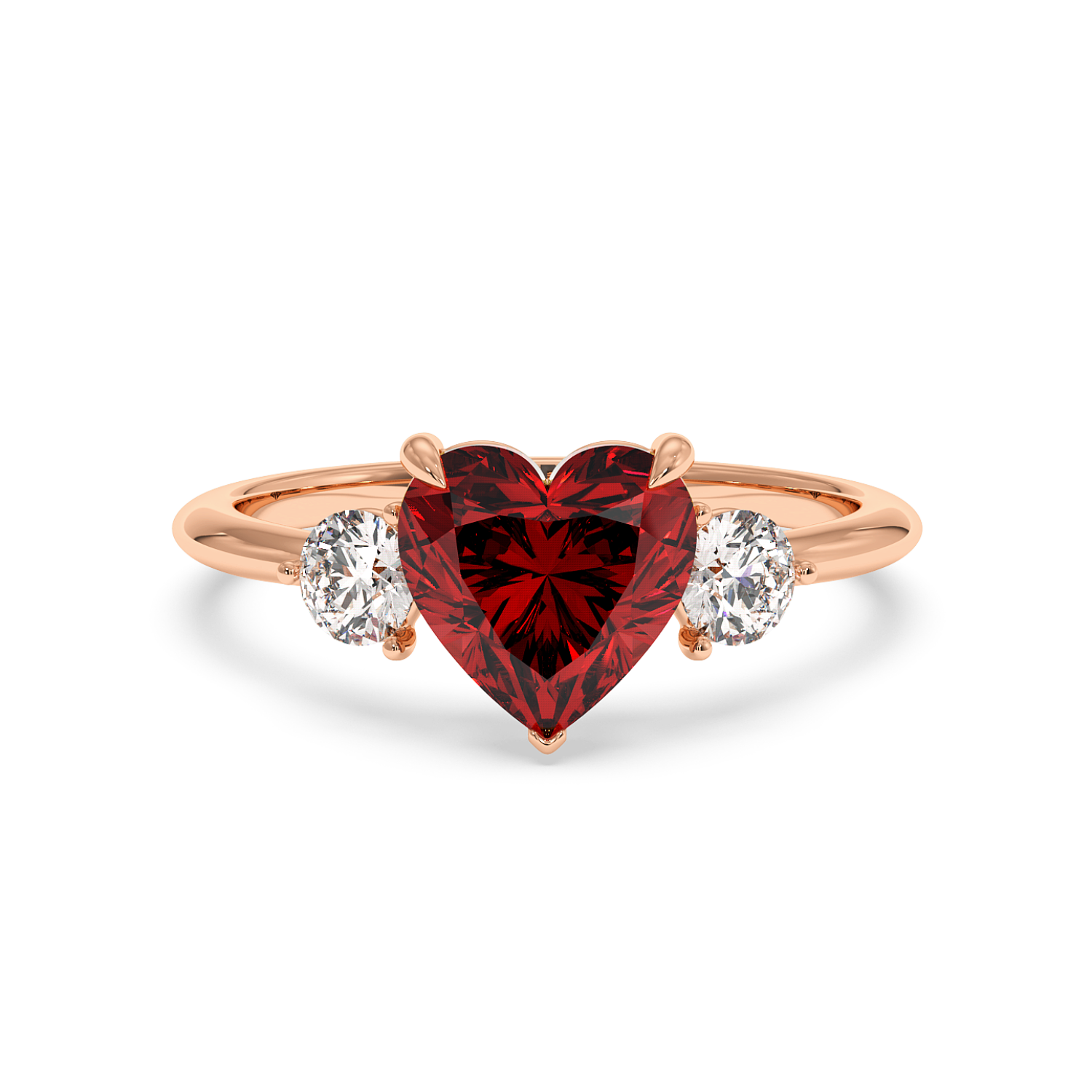 18K Rose Gold Aida Engagement Ring