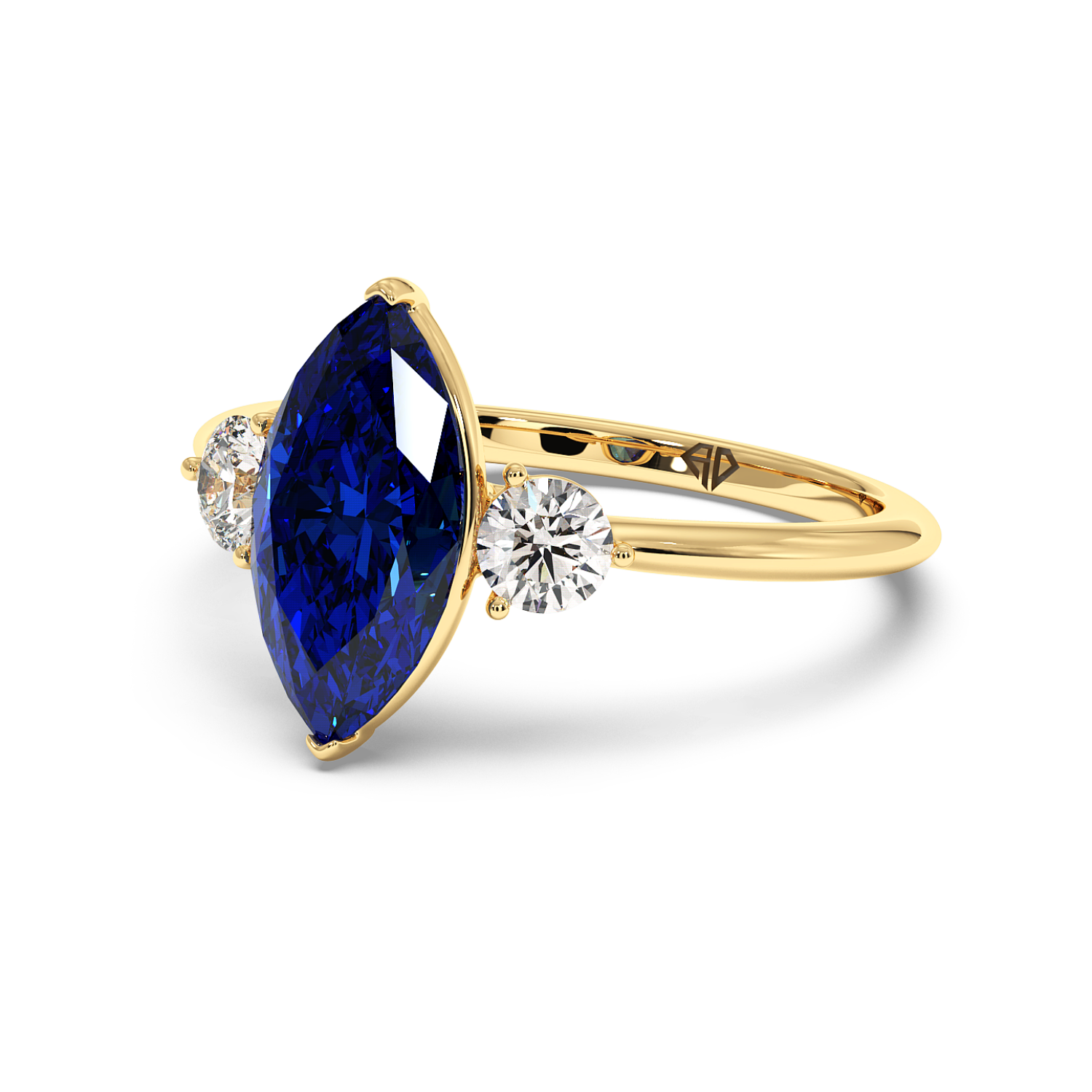 18K Yellow Gold Aida Engagement Ring