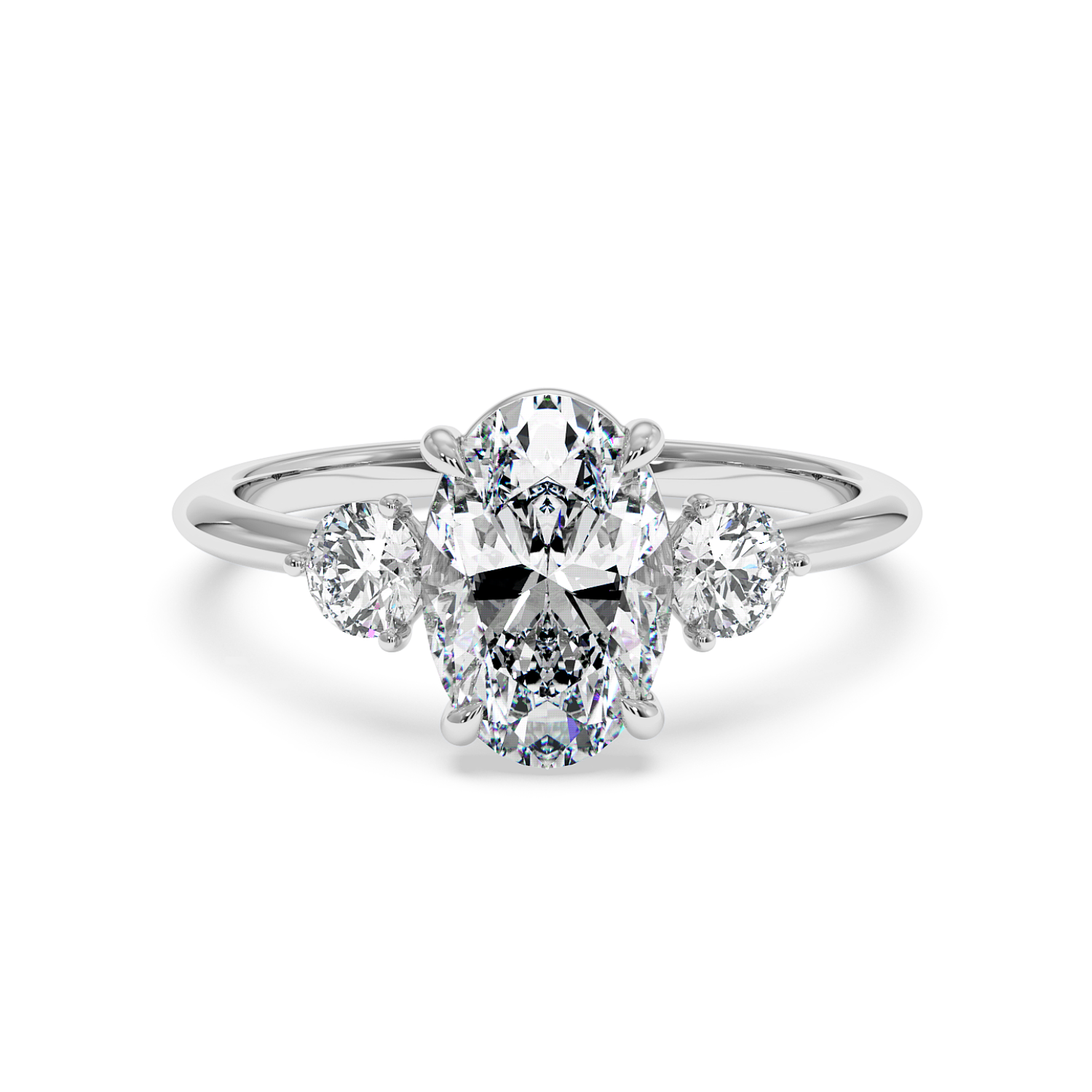 18K White Gold Aida Engagement Ring
