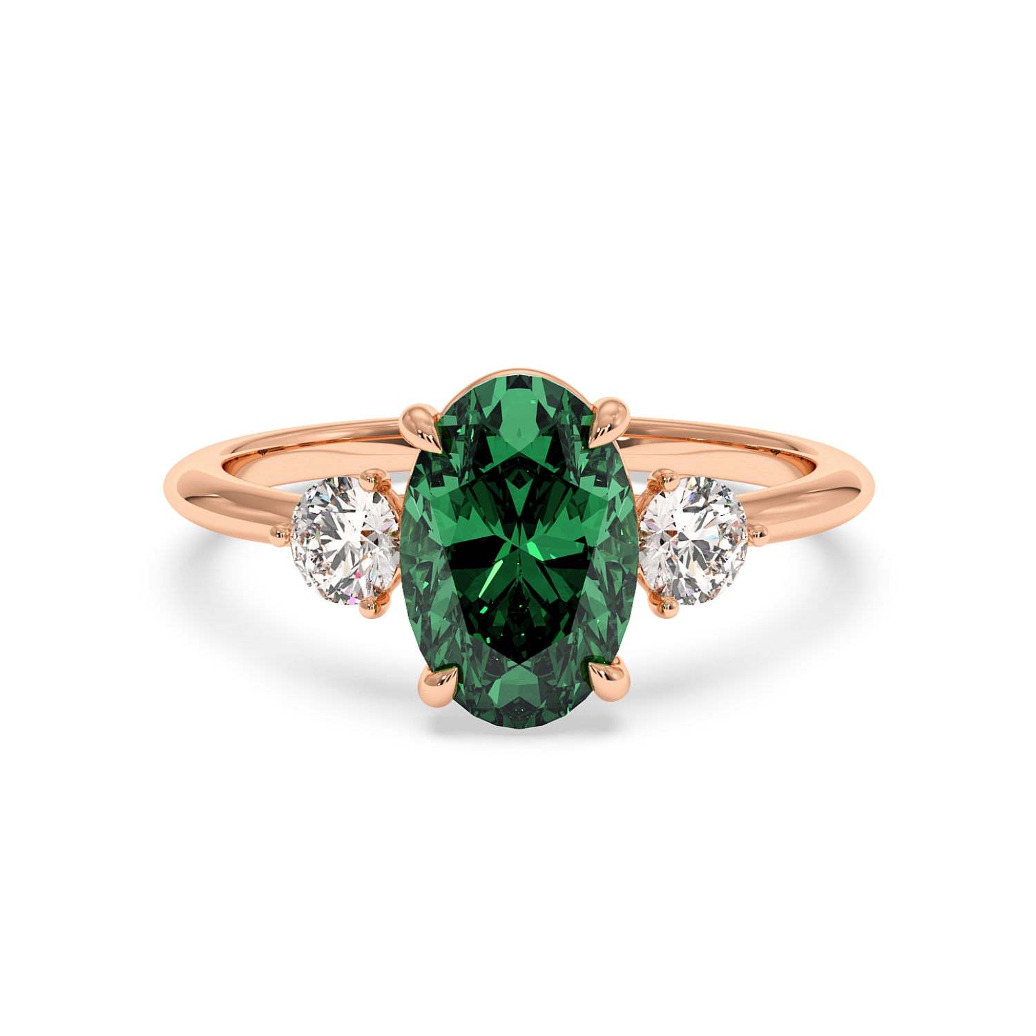18K Rose Gold Aida Engagement Ring
