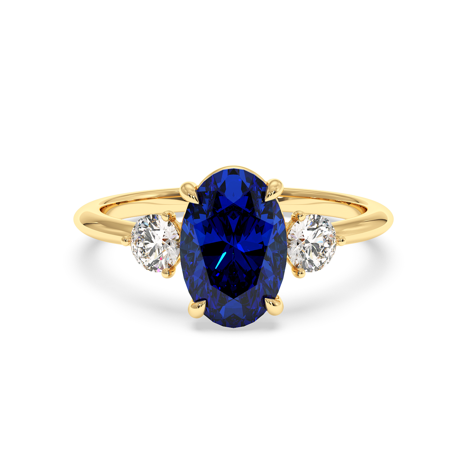 18K Yellow Gold Aida Engagement Ring