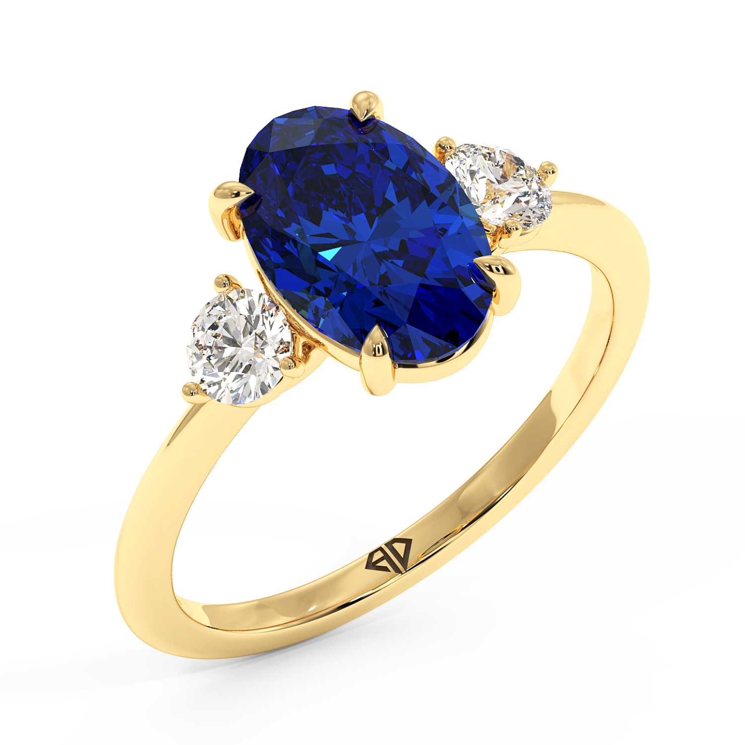 18K Yellow Gold Aida Engagement Ring