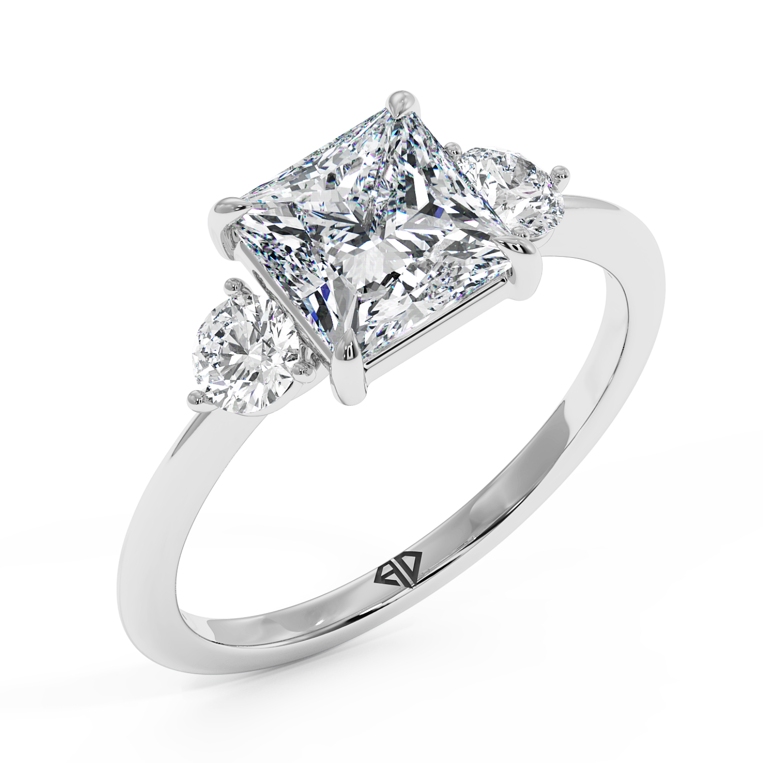 18K White Gold Aida Engagement Ring