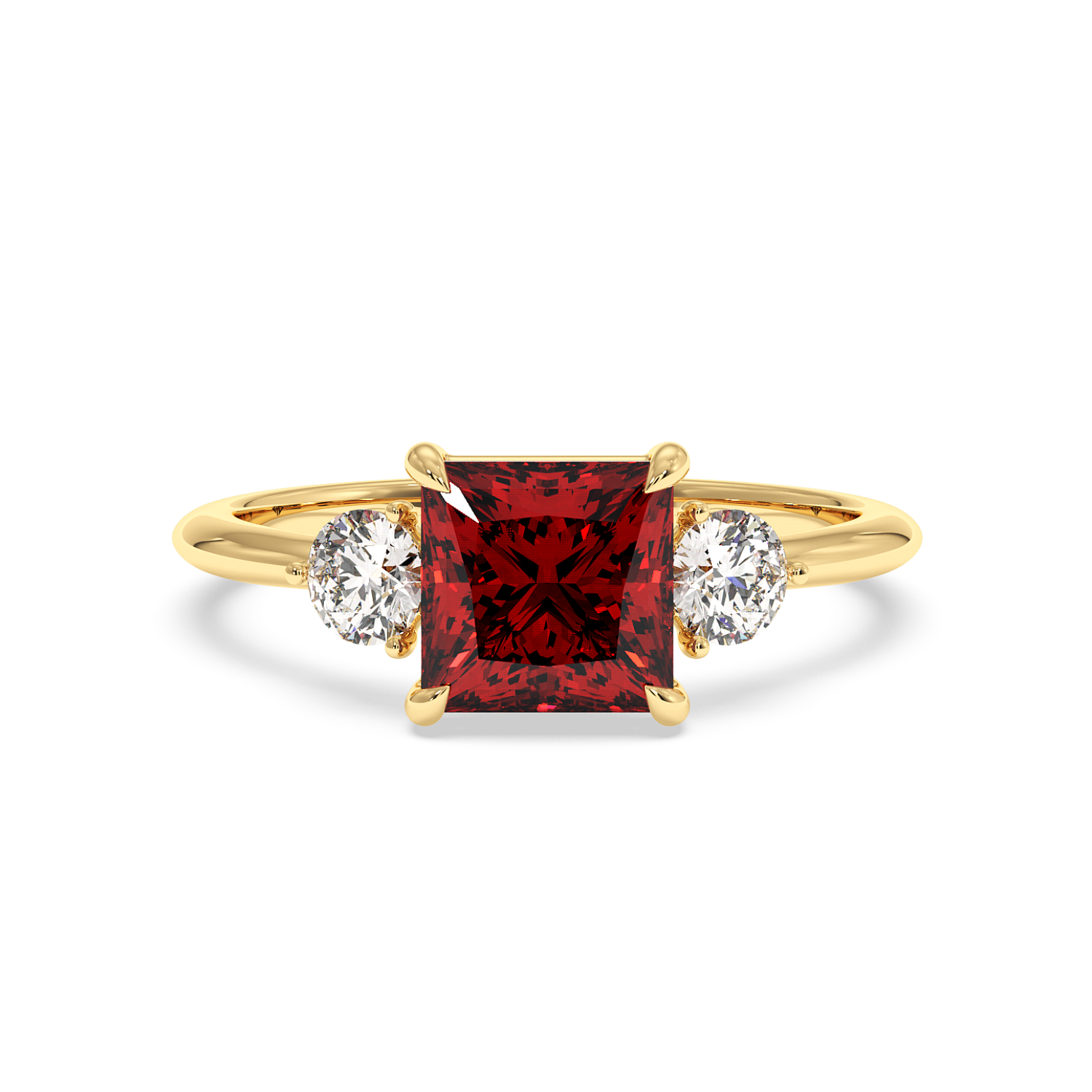 18K Yellow Gold Aida Engagement Ring